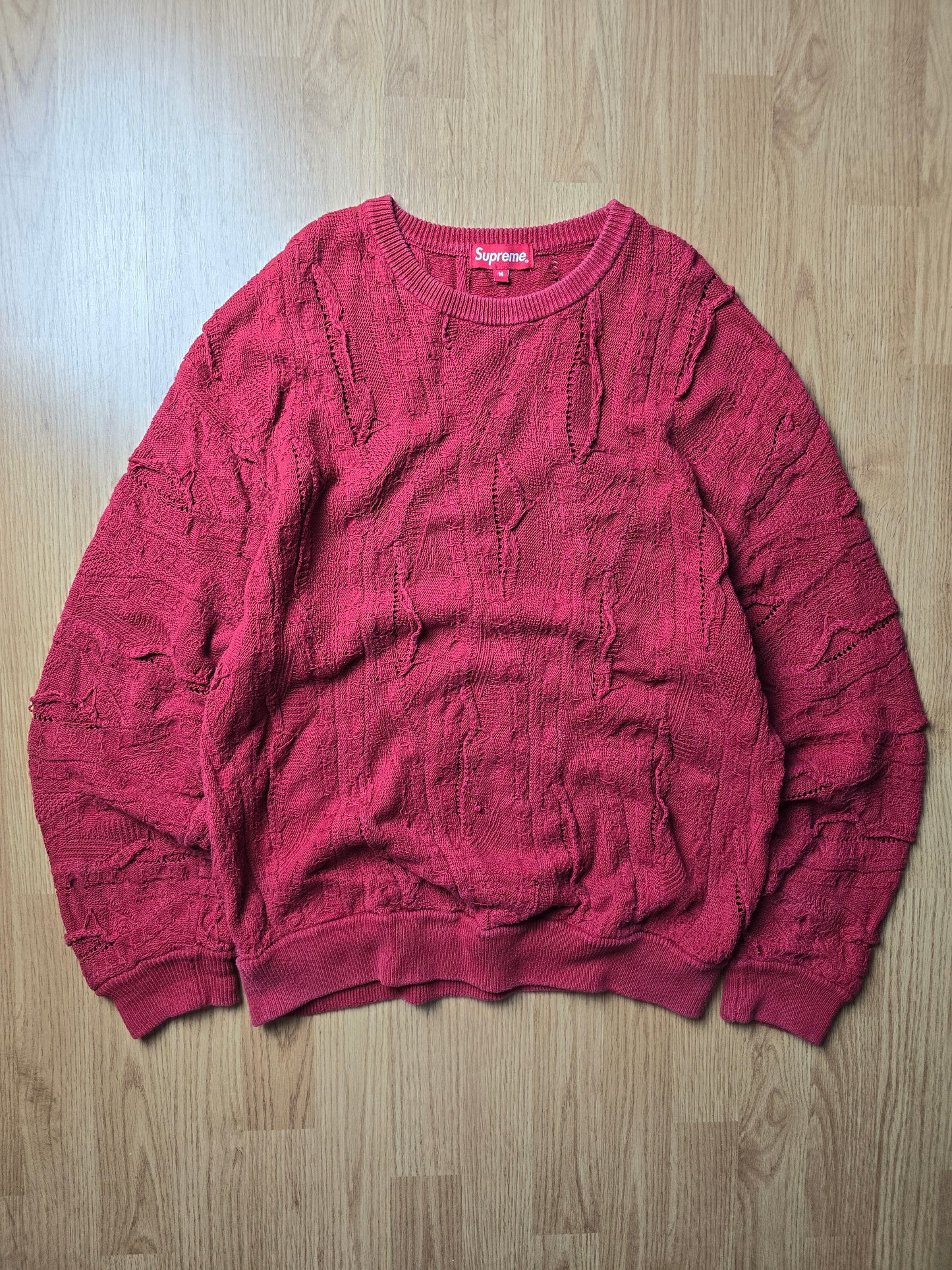 Supreme Textured Pattern Knit Sweater (M)
