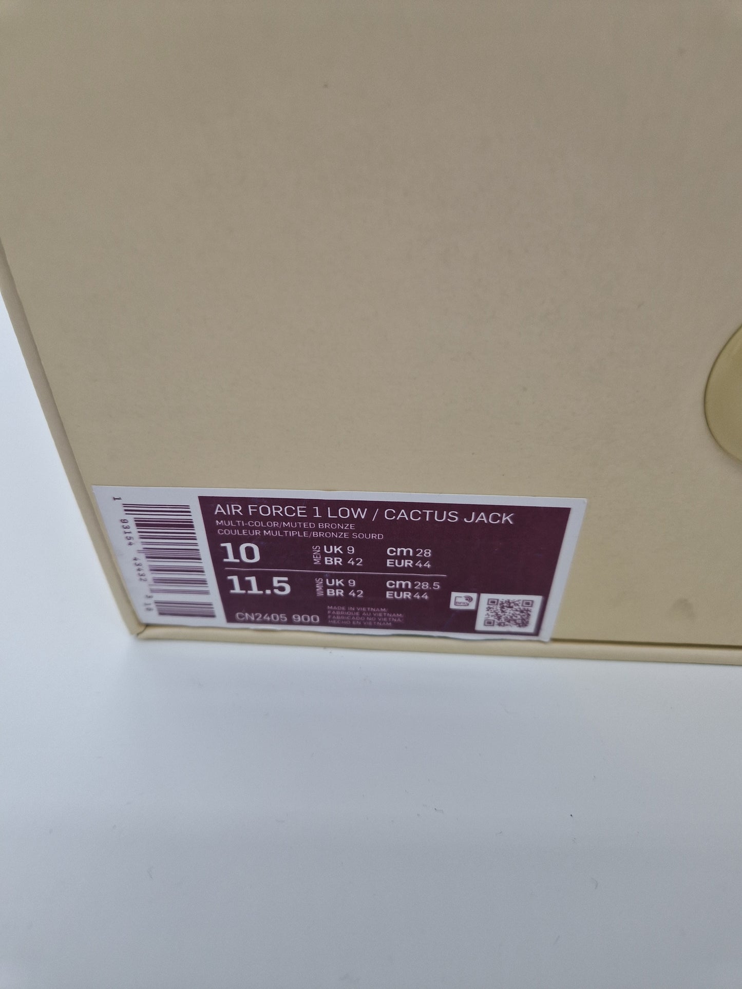 Travis Scott x Nike Air Force 1 Low Cactus Jack (UK9)