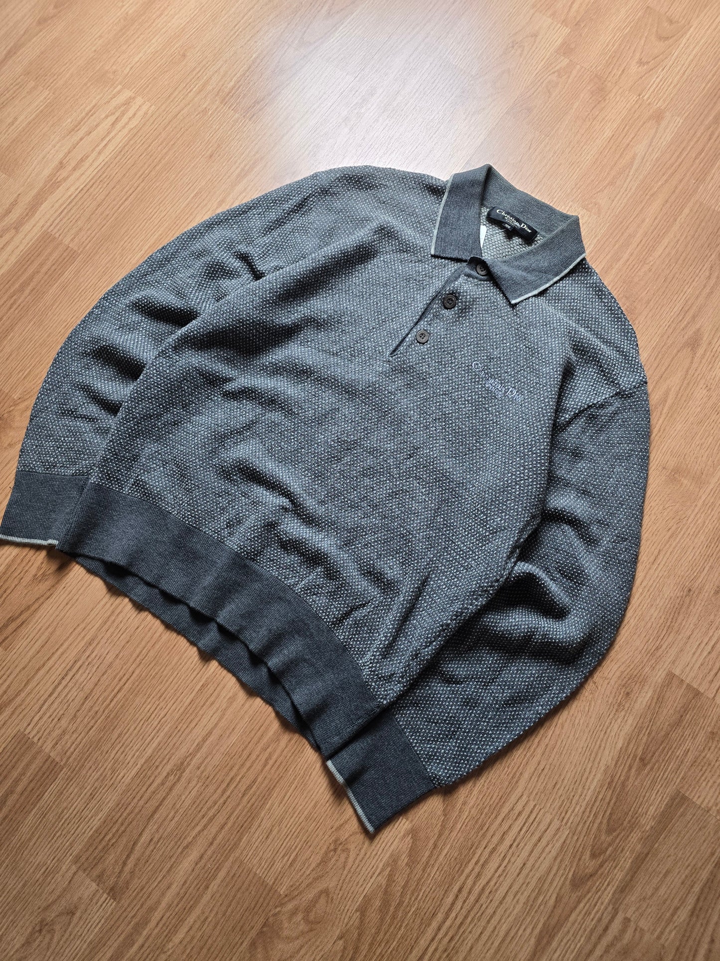 Vintage Christian Dior LS Knit Polo (S/M)