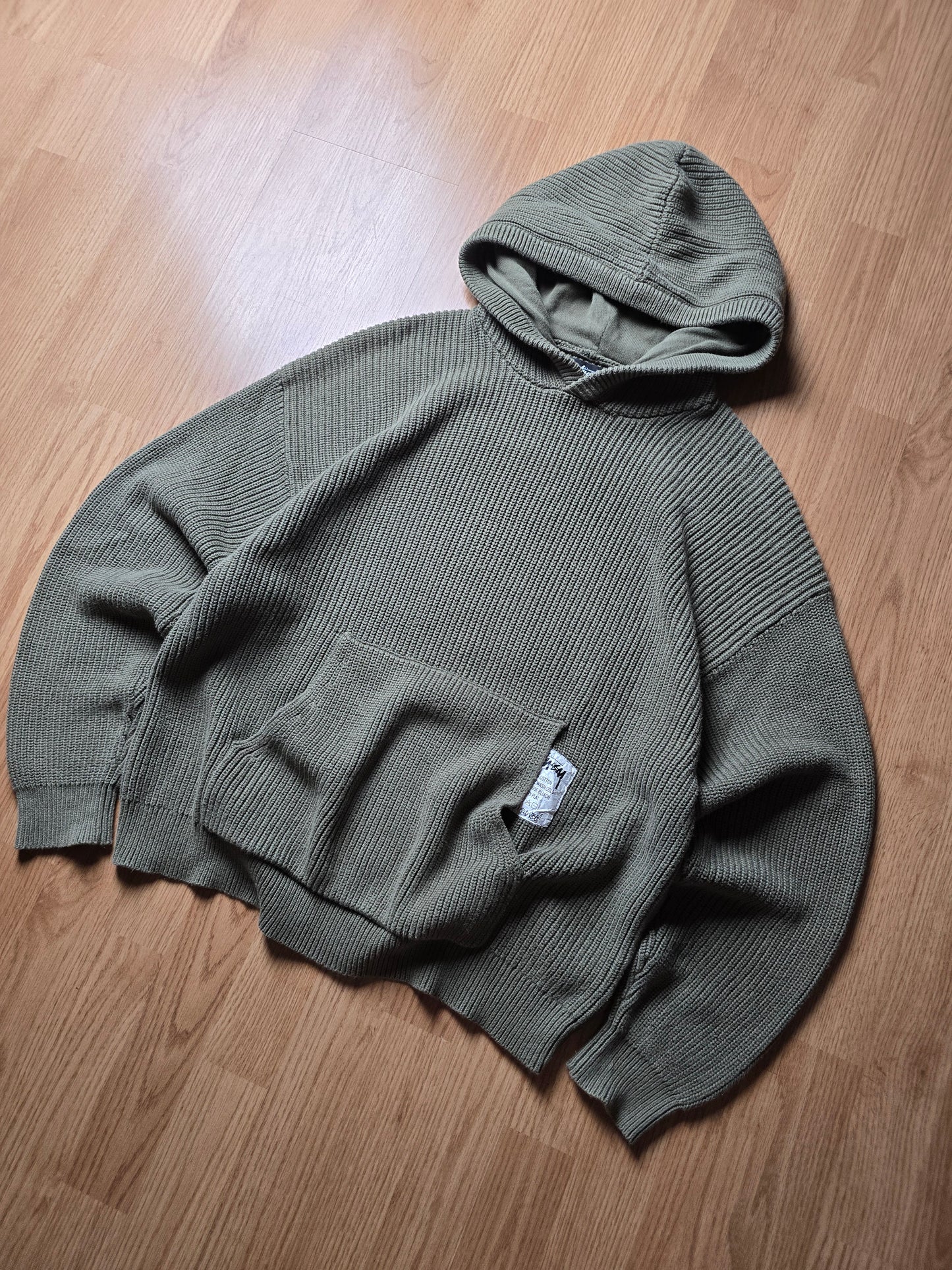 Stussy Heavyweight Cotton Knit Hoodie (M)
