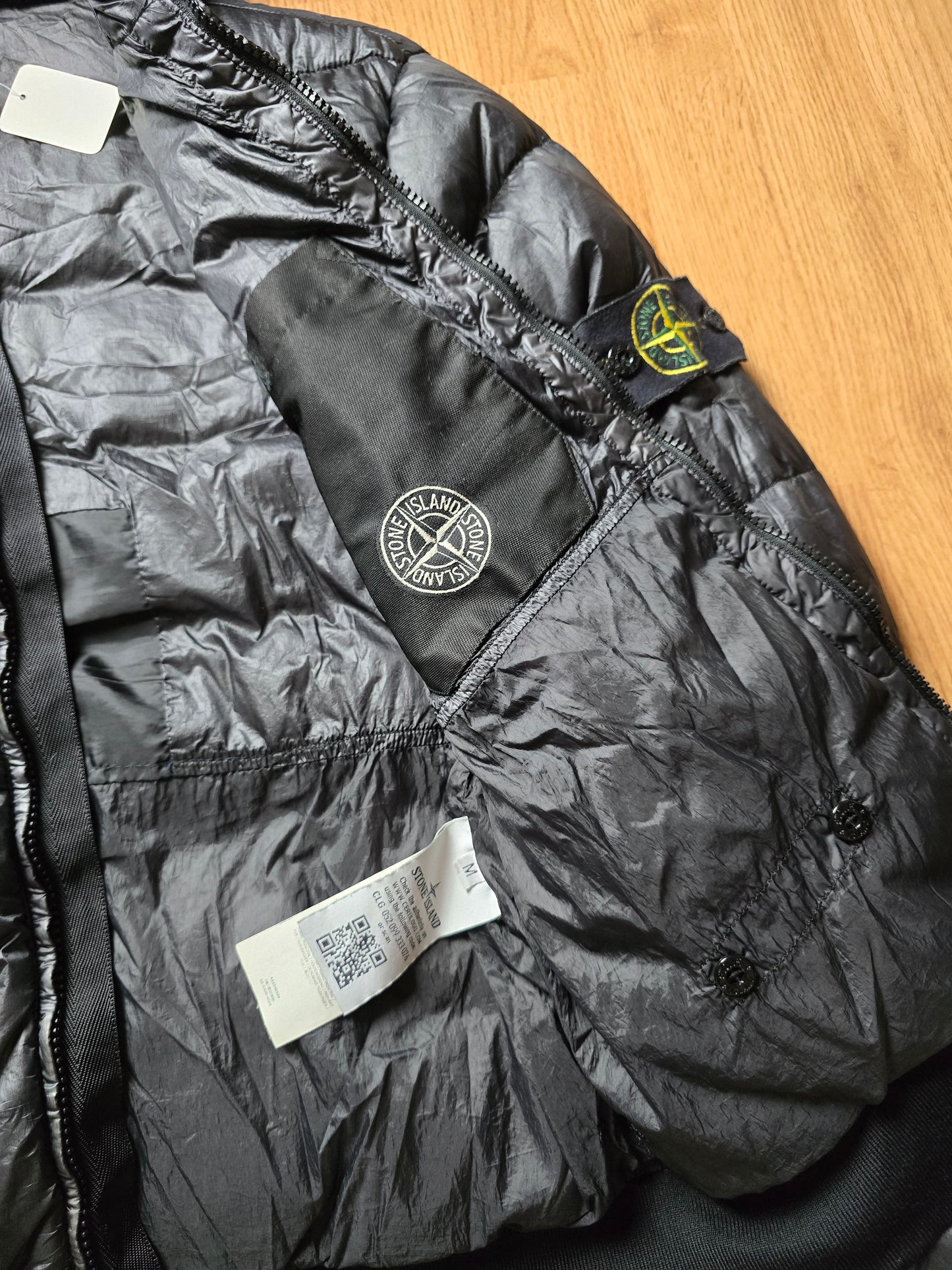 Stone Island Brown Garment Dyed Down Puffer Jacket (M)