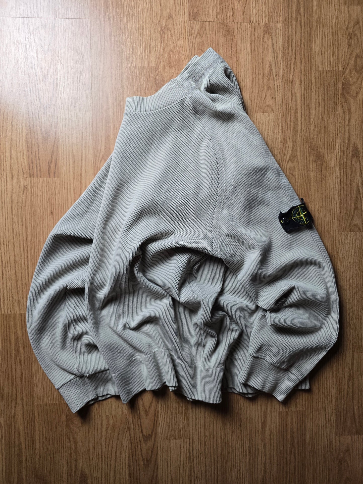 Vintage Stone Island 2001 Ribbed Cotton Sweater (XL)