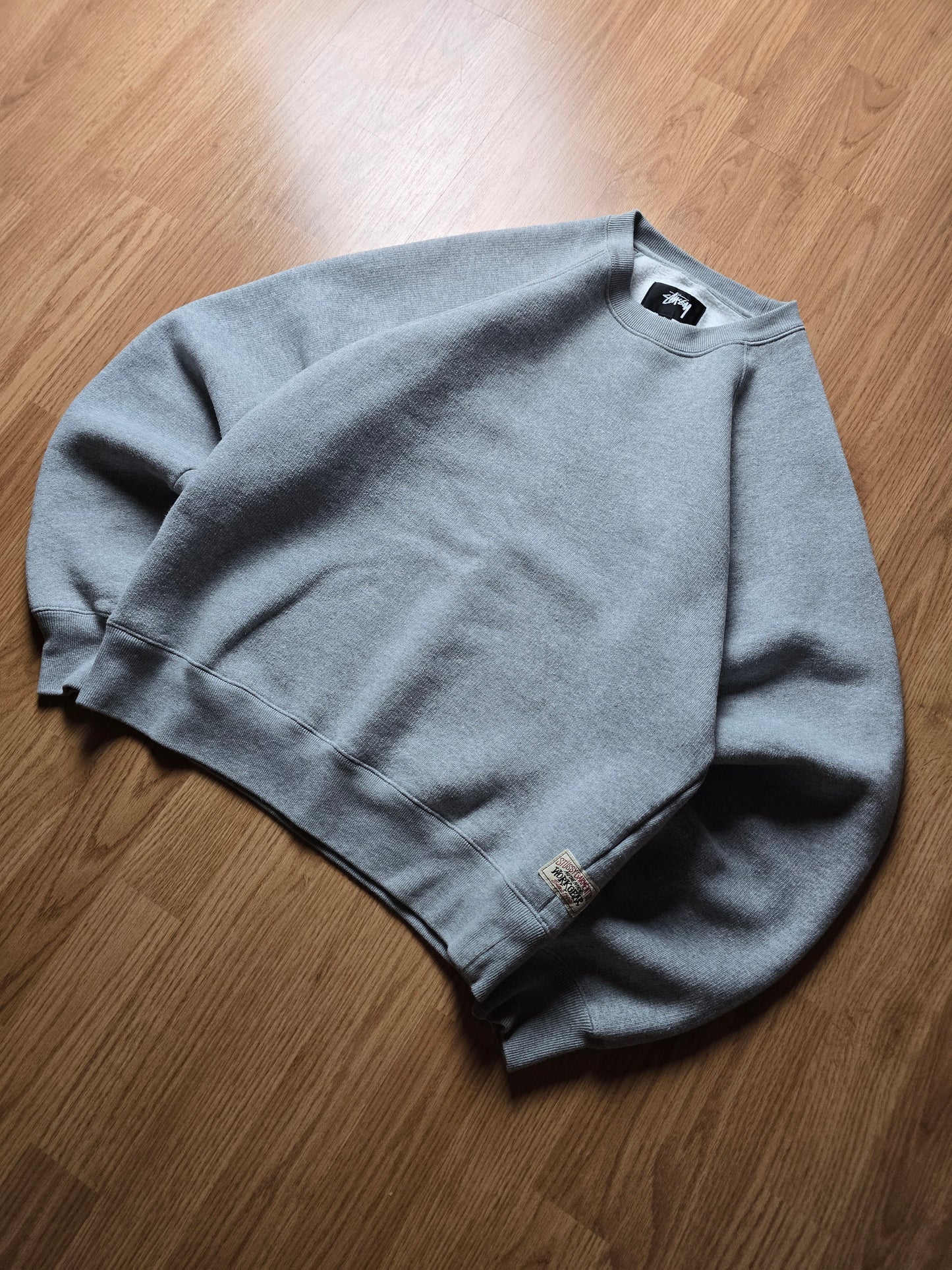 Stussy Raglan Fleece Crewneck Sweatshirt (S)