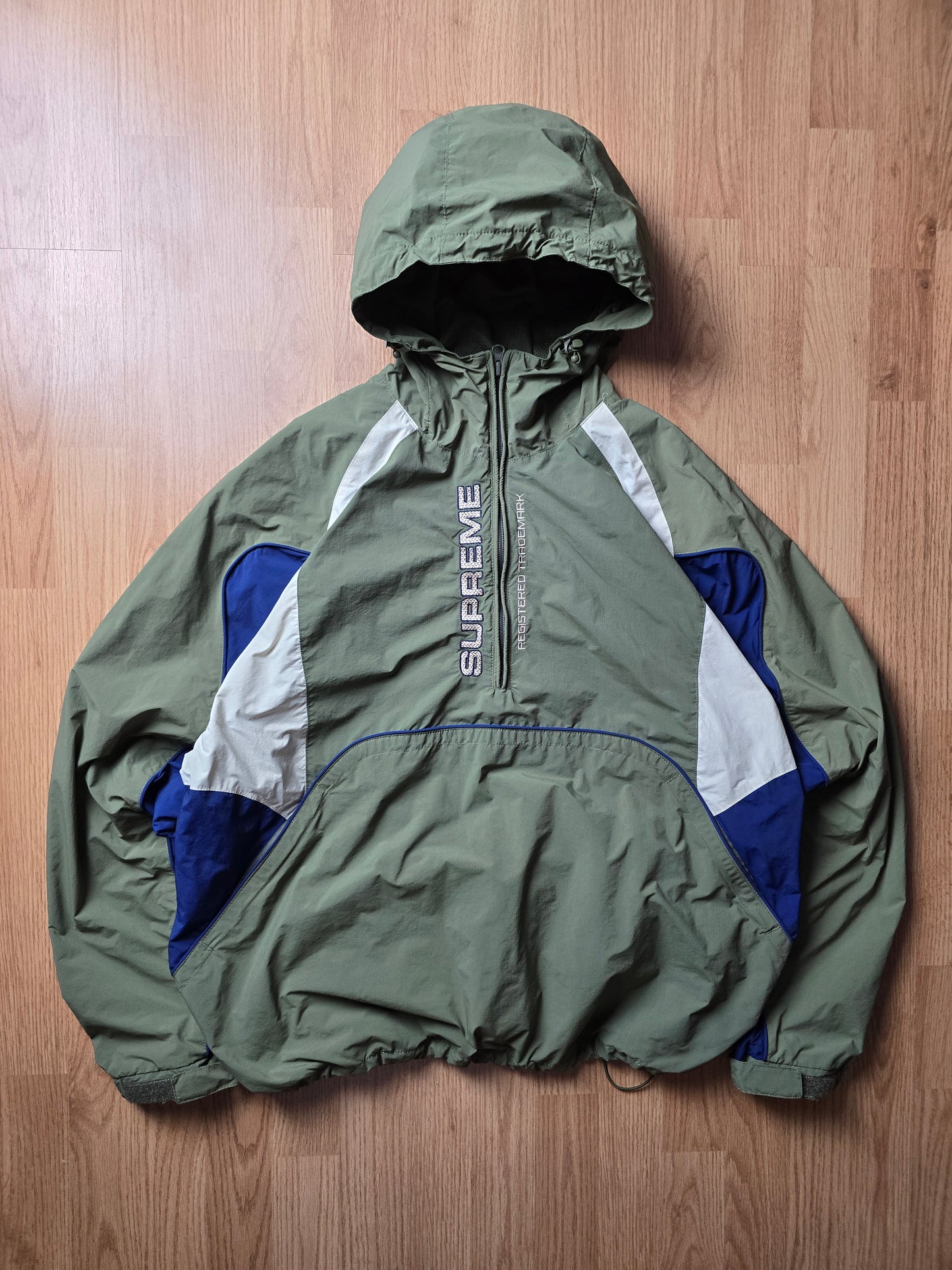 Supreme Panelled Half Zip Pullover Jacket (L)