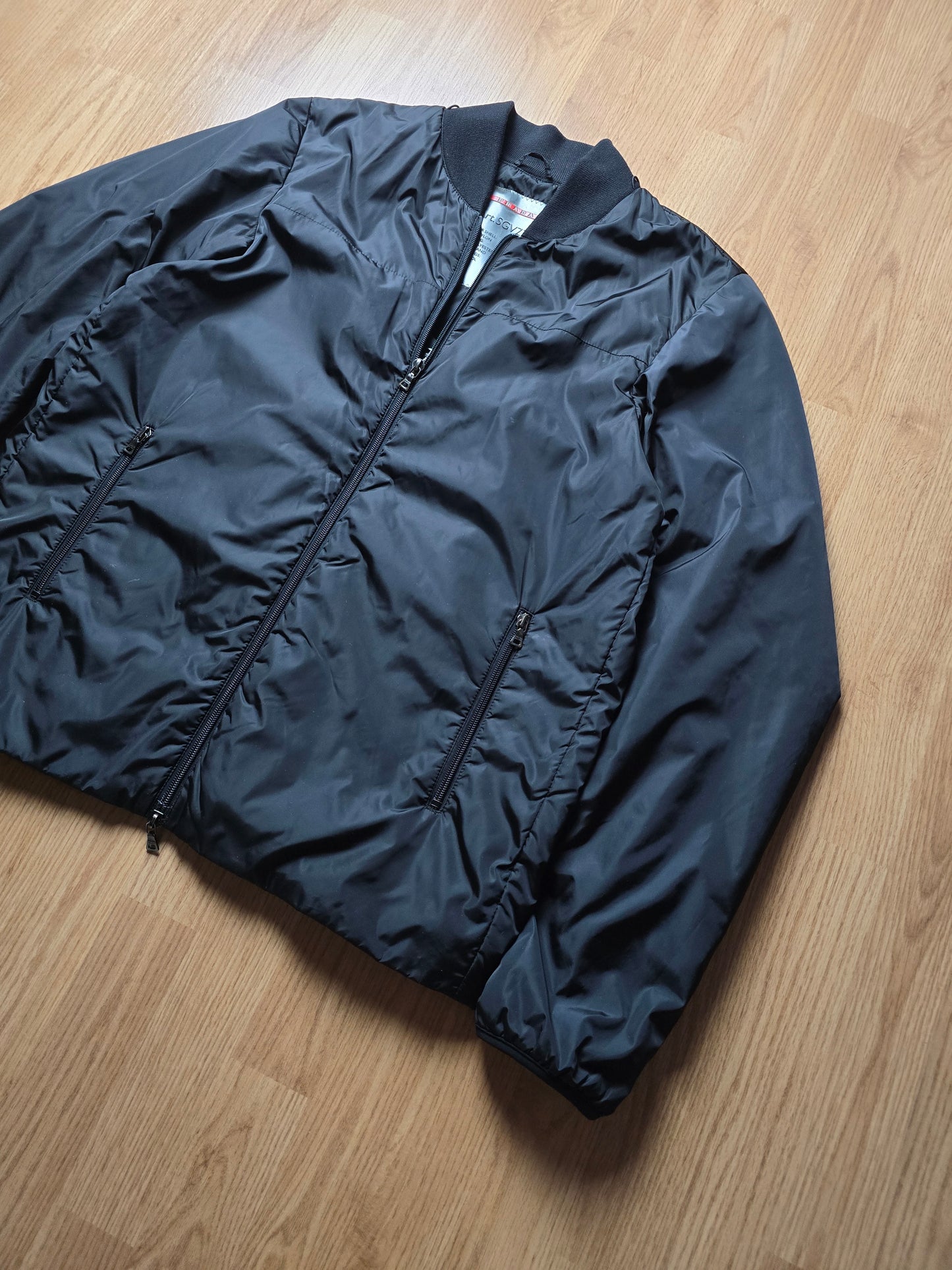 00s Prada Sport Padded Bomber Jacket (L)