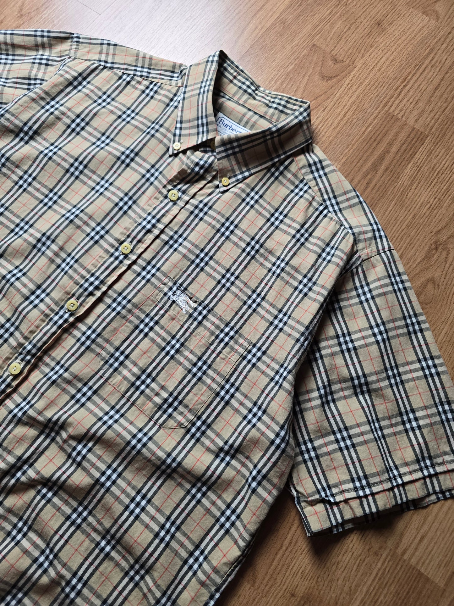 Vintage Burberry SS Nova Check Flannel Shirt (L)