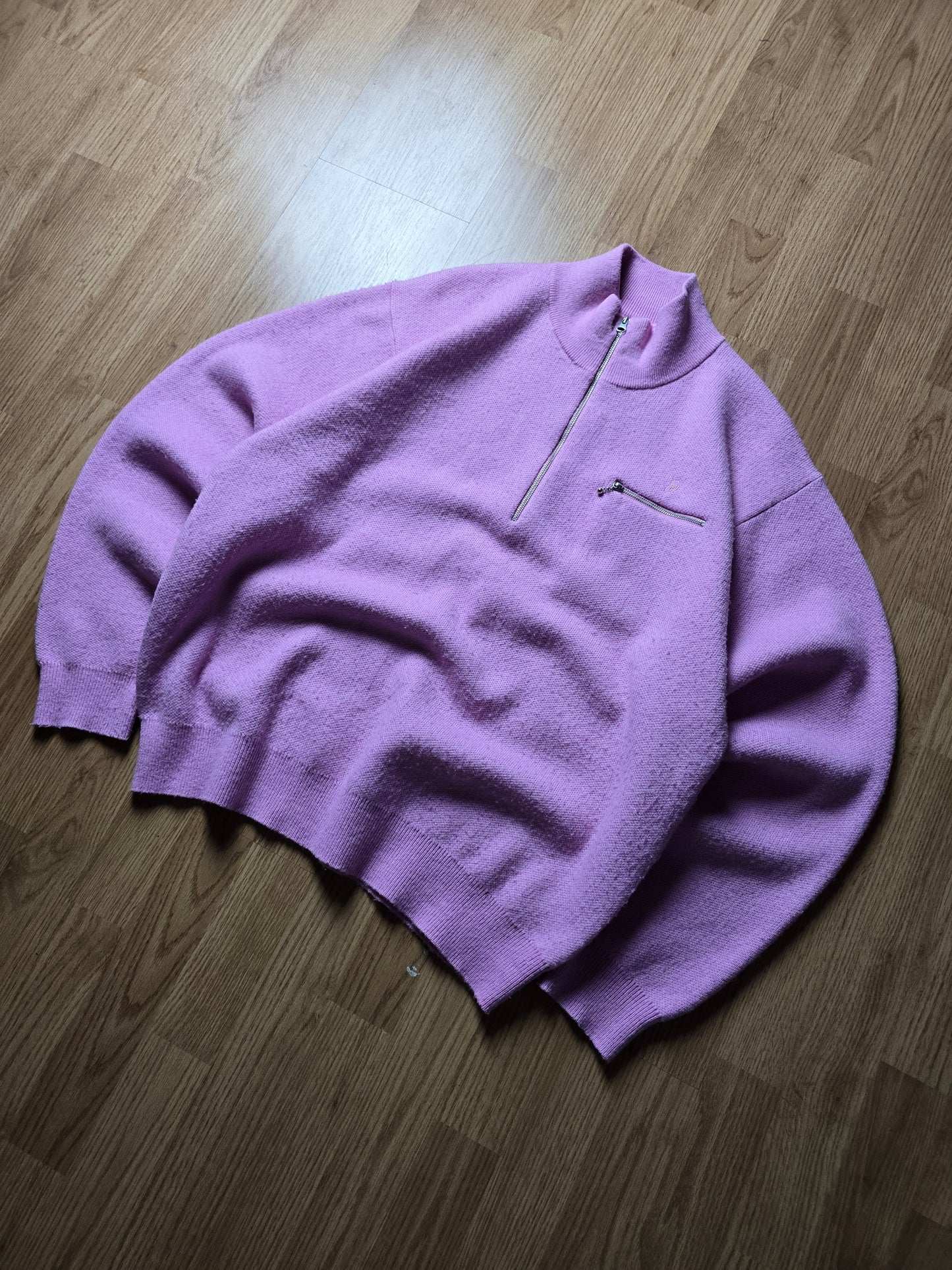 Stussy Half Zip Mock Neck Sweater (L)