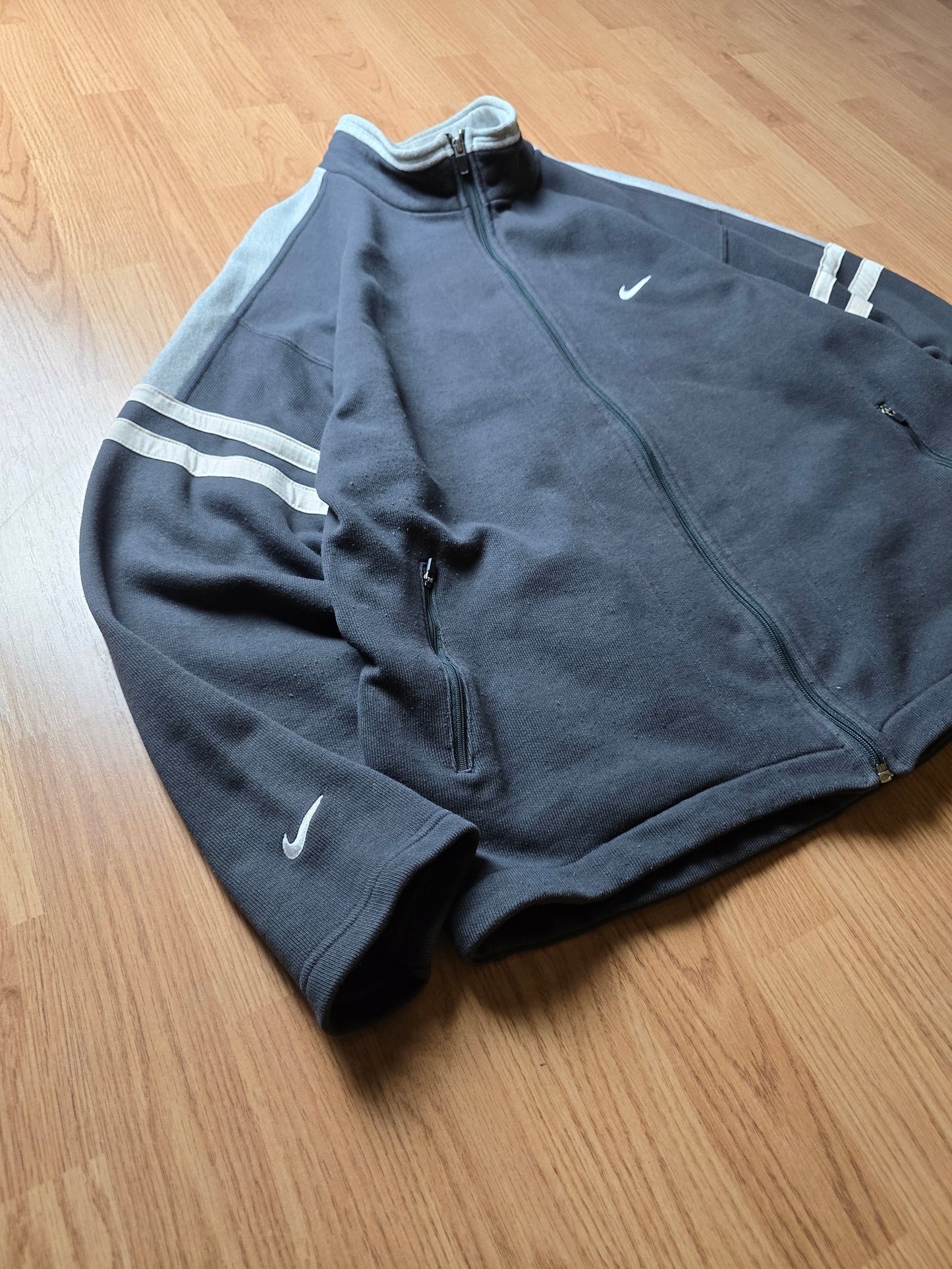 Vintage Nike 90s Double Swoosh Track Jacket (XL)