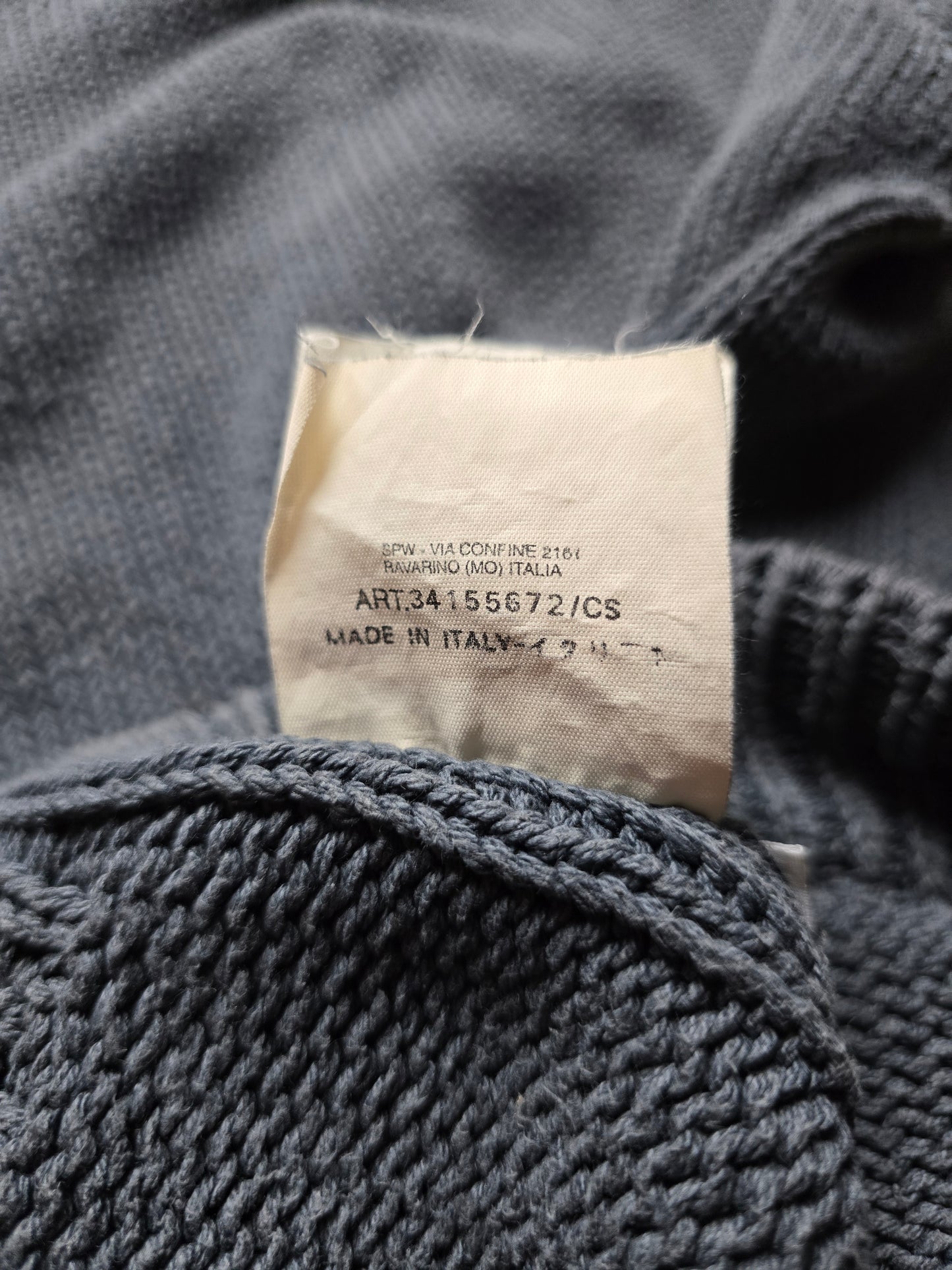 Vintage Stone Island AW01 Cotton Knit Sweater (XL)