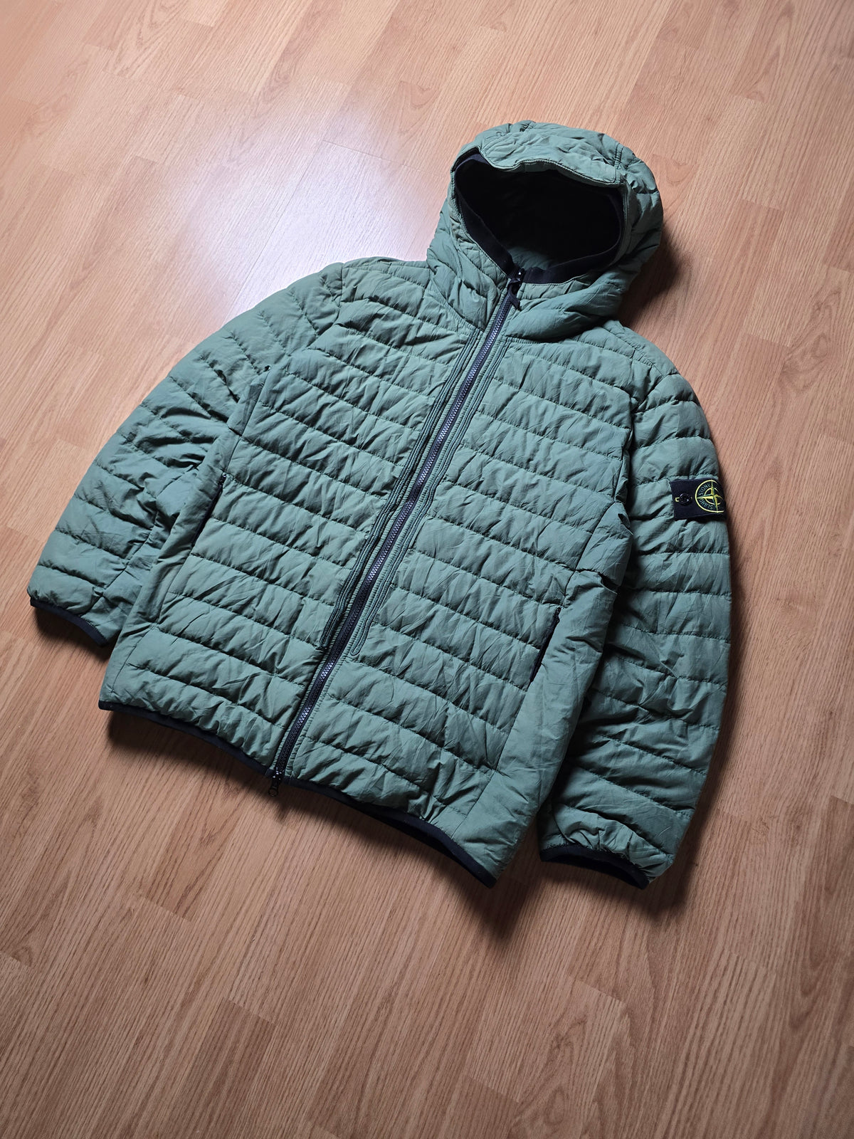 Stone Island O-Cotton / R-Nylon Tela Down Puffer Jacket (L)