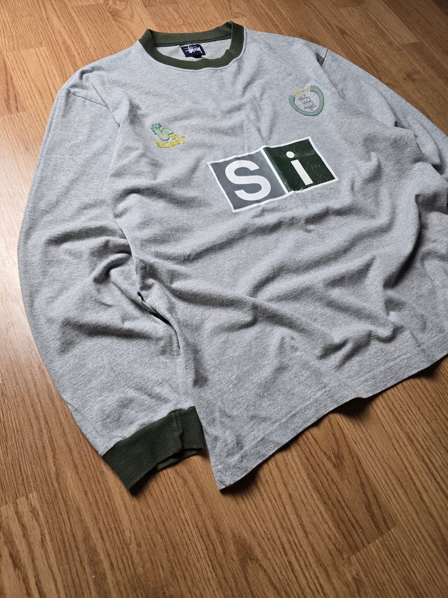 Vintage 90s Stussy France LS Soccer T-shirt (M/L)