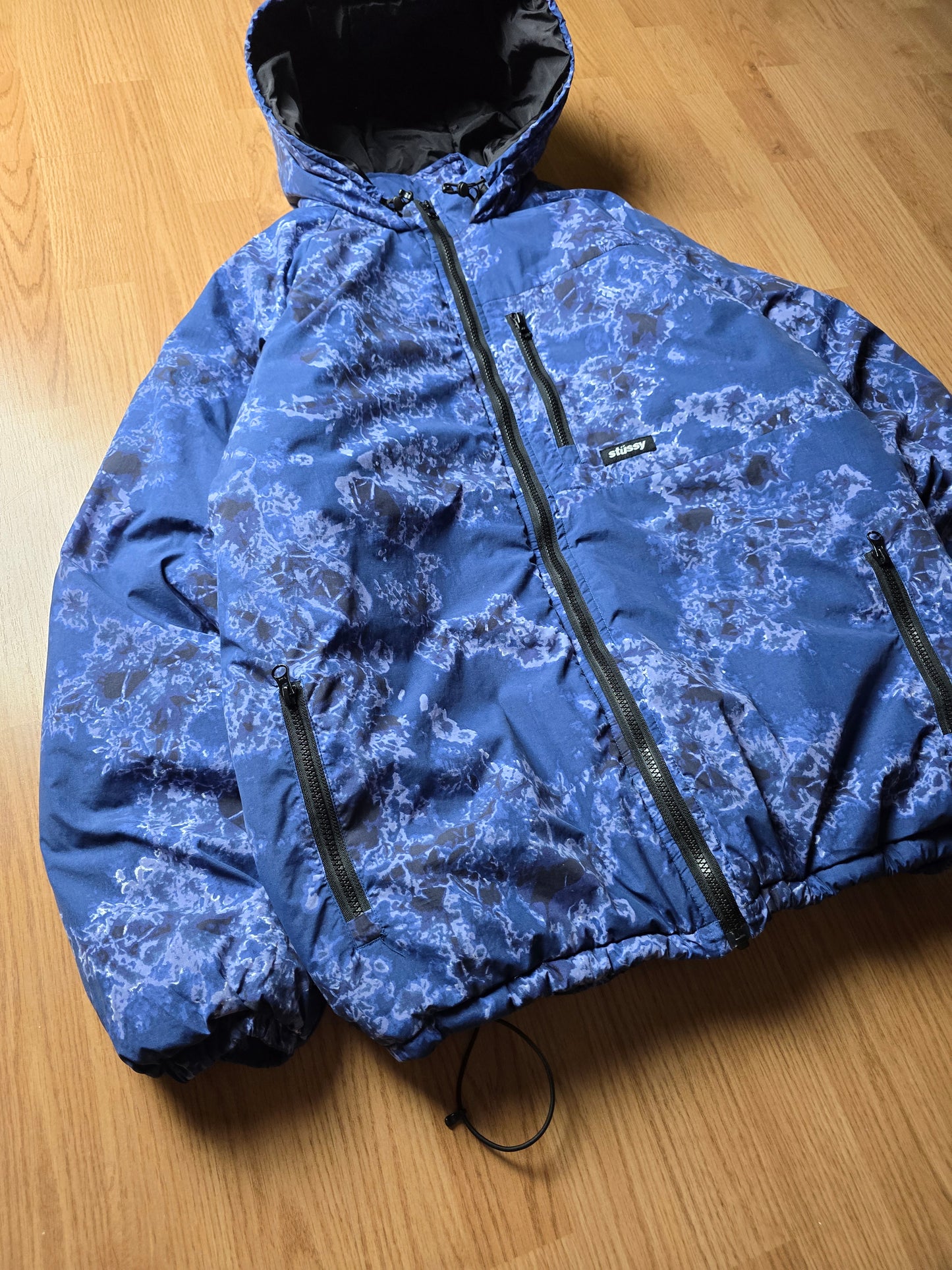 RARE Stussy Primaloft Insulated Indigo Puffer Jacket (L)
