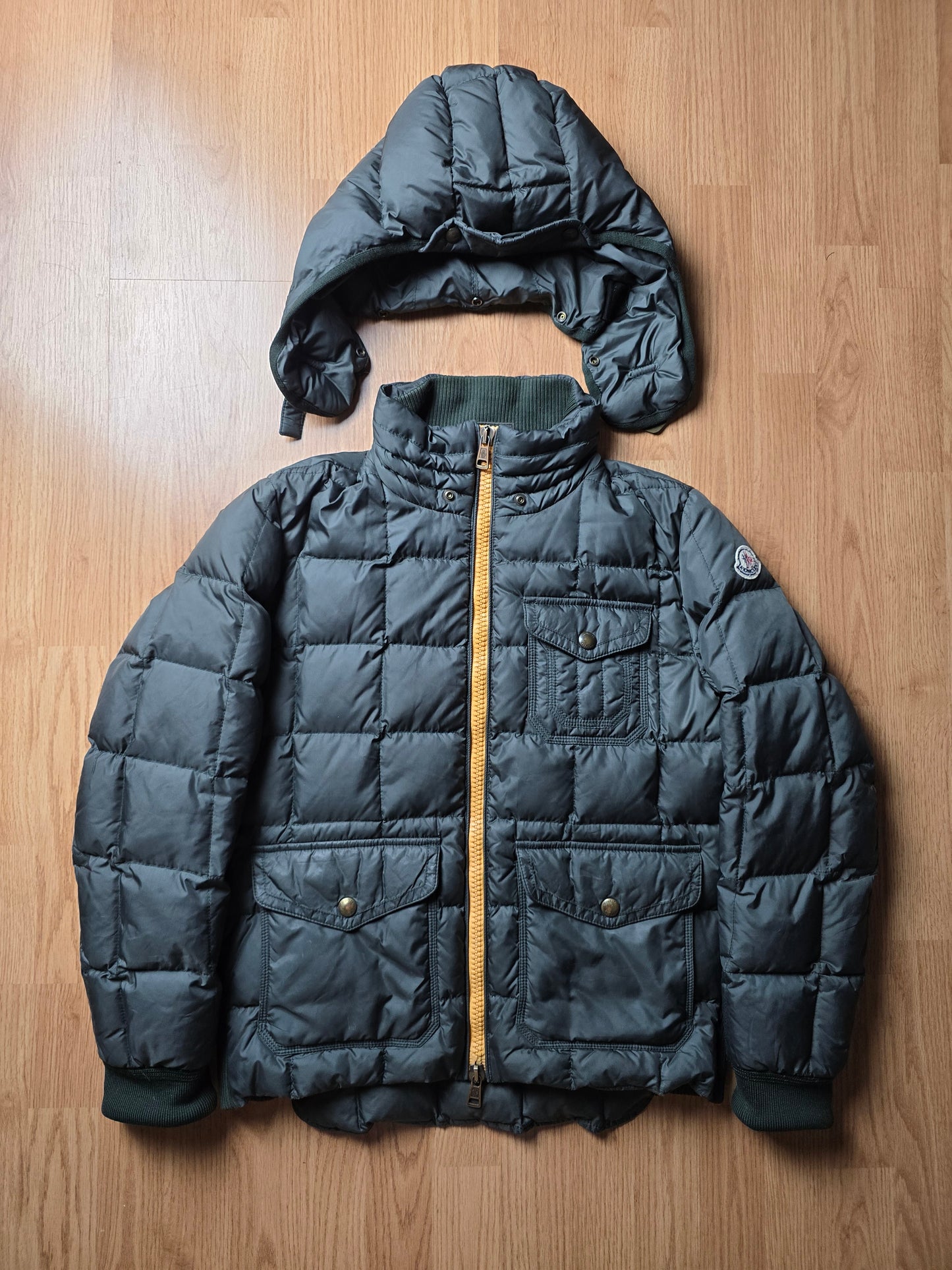 Moncler Remis Giubbotto Hooded Down Puffer Jacket (S)