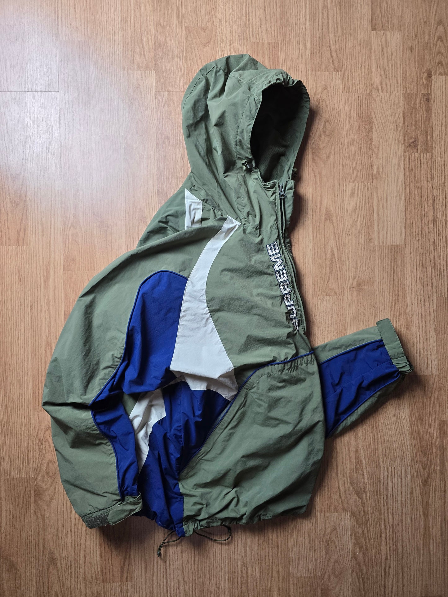 Supreme Panelled Half Zip Pullover Jacket (L)