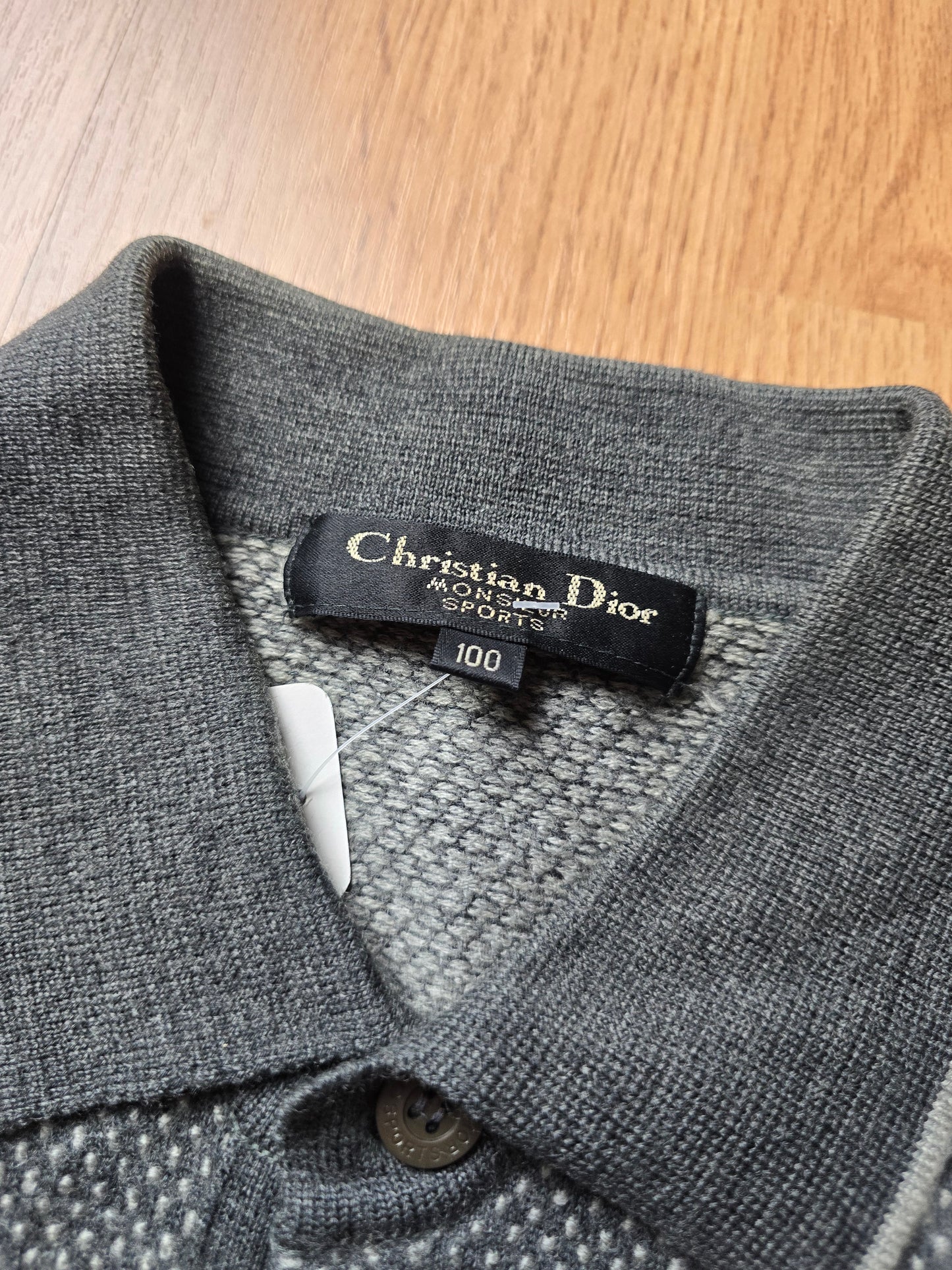 Vintage Christian Dior LS Knit Polo (S/M)