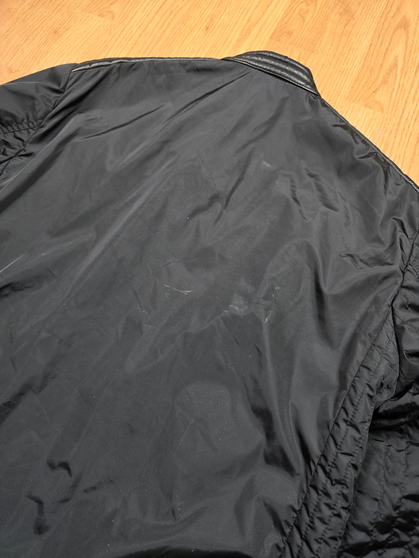 Moncler 'Erik' Leather Trim Bomber Jacket (M)