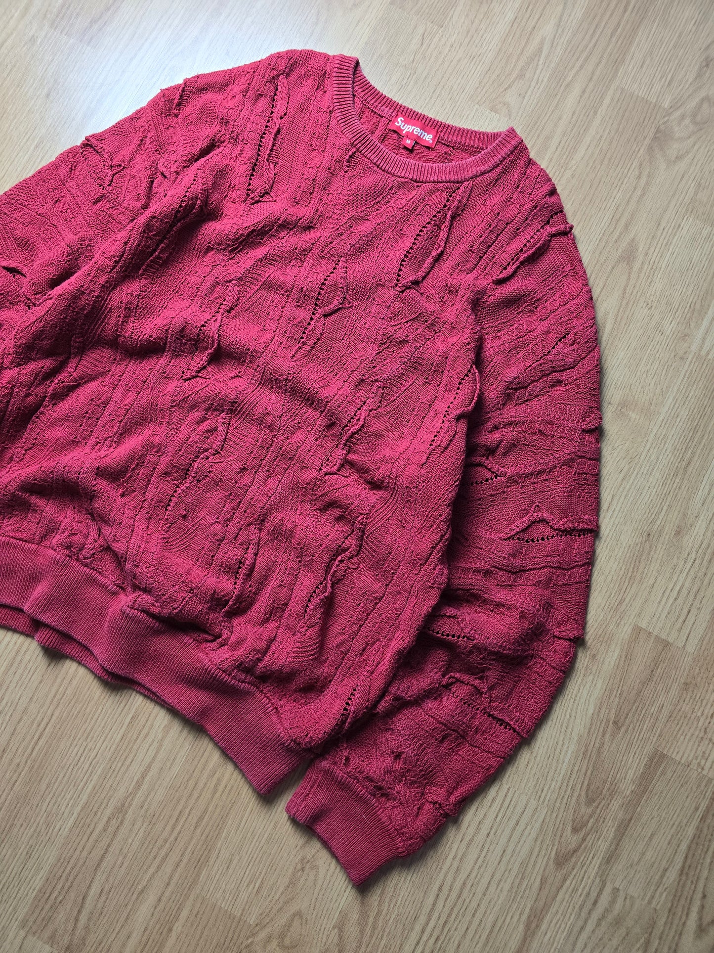 Supreme Textured Pattern Knit Sweater (M)