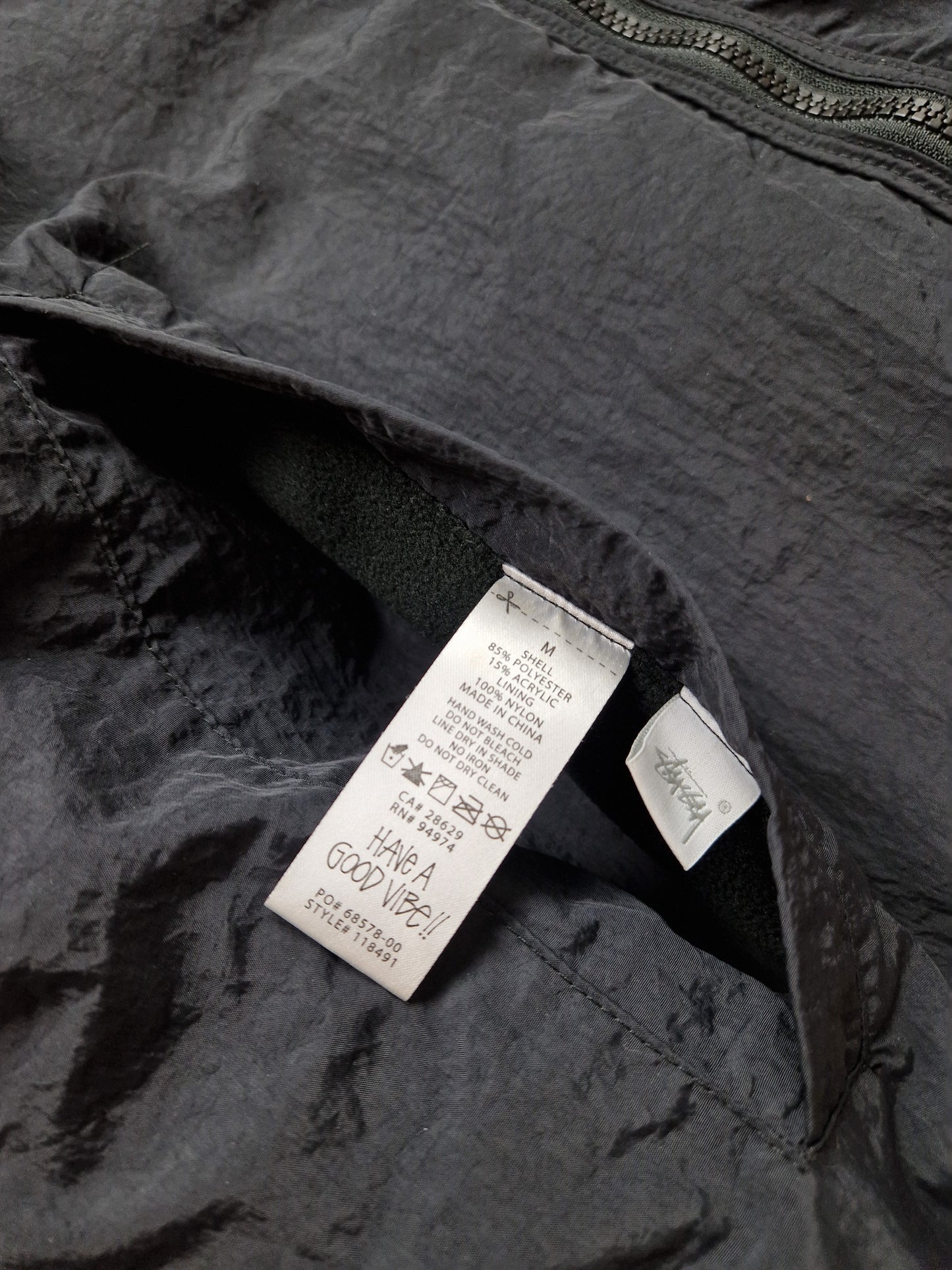 Stussy Reversible Floral Print Sherpa Jacket (M)