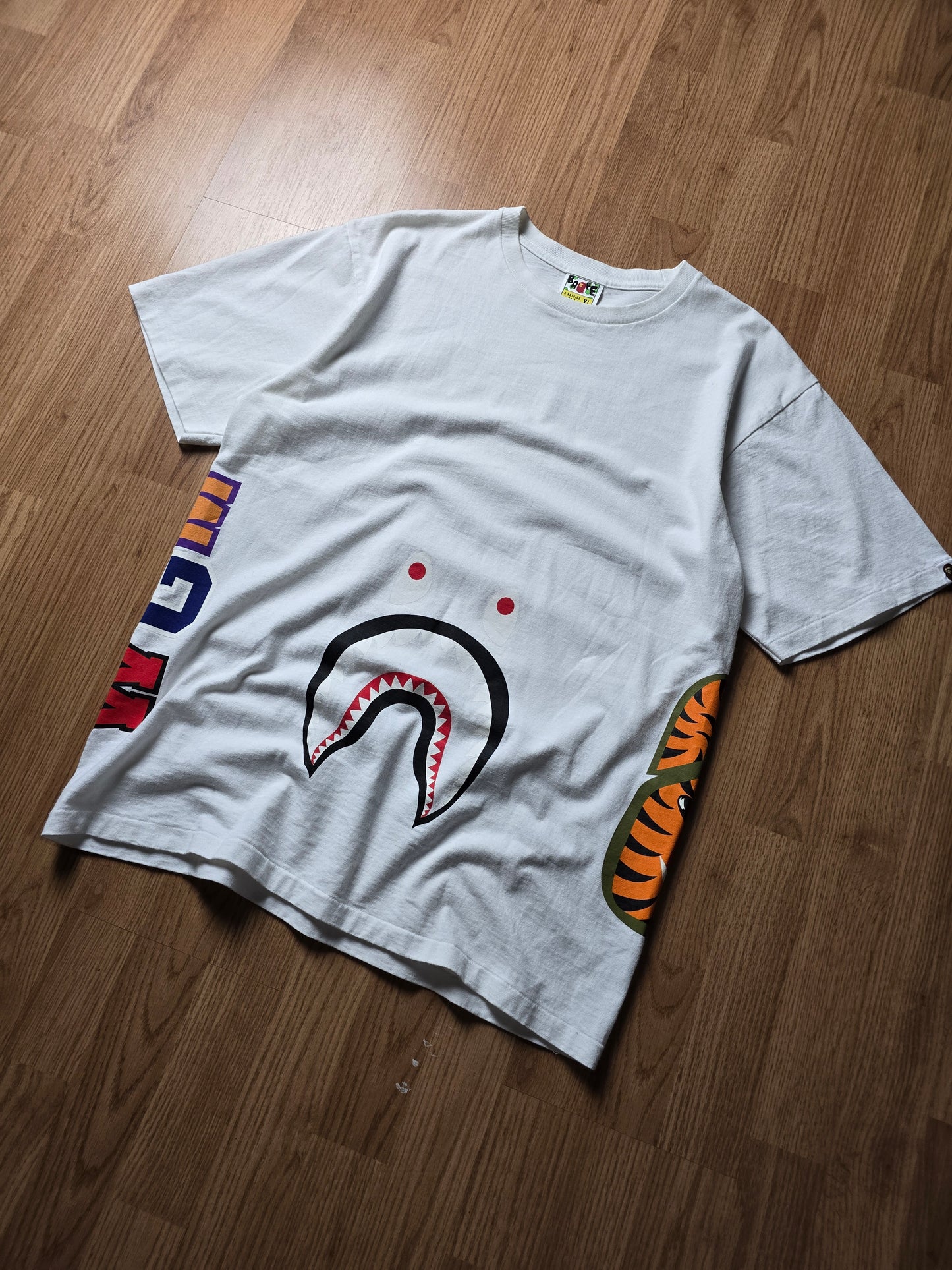 BAPE WGM Shark Pique T-shirt (L)