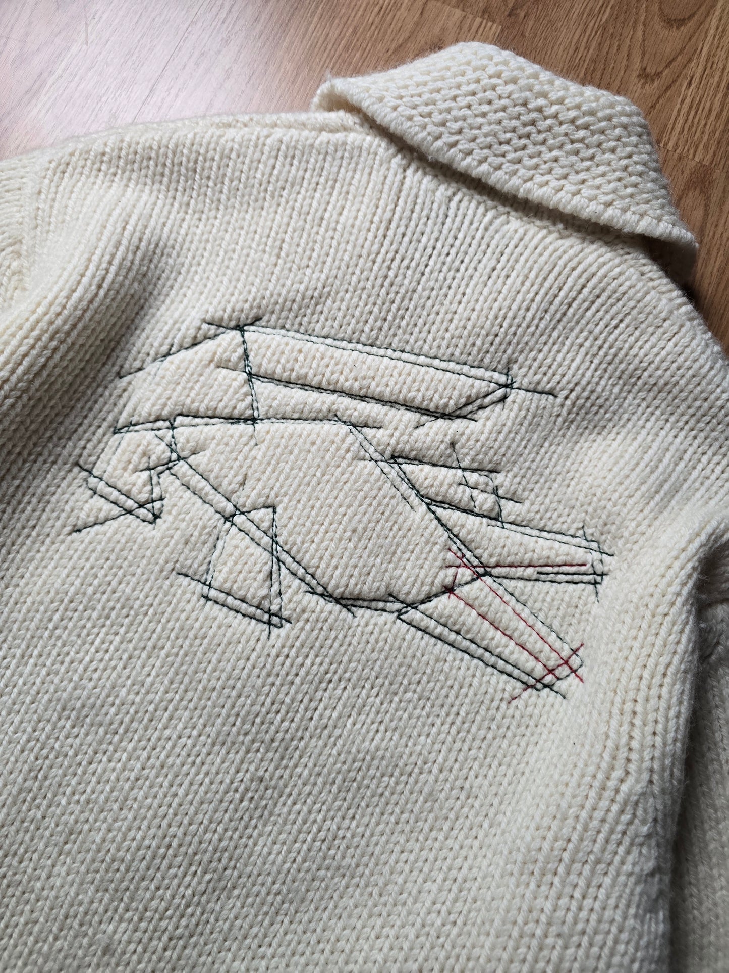 Lacoste Heavyweight Wool Zip Cardigan (M/L)