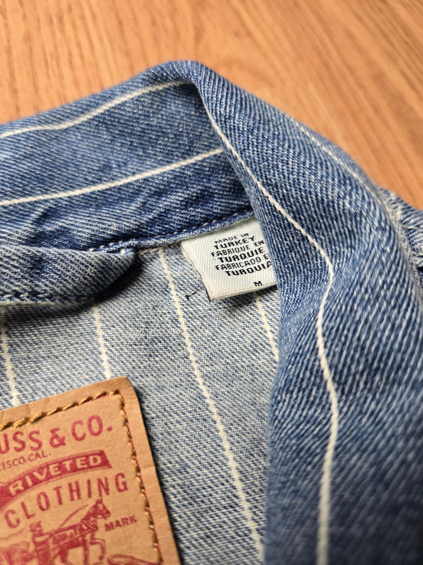 Rare Supreme x Levis Pin Stripe Denim Trucker Jacket (M)