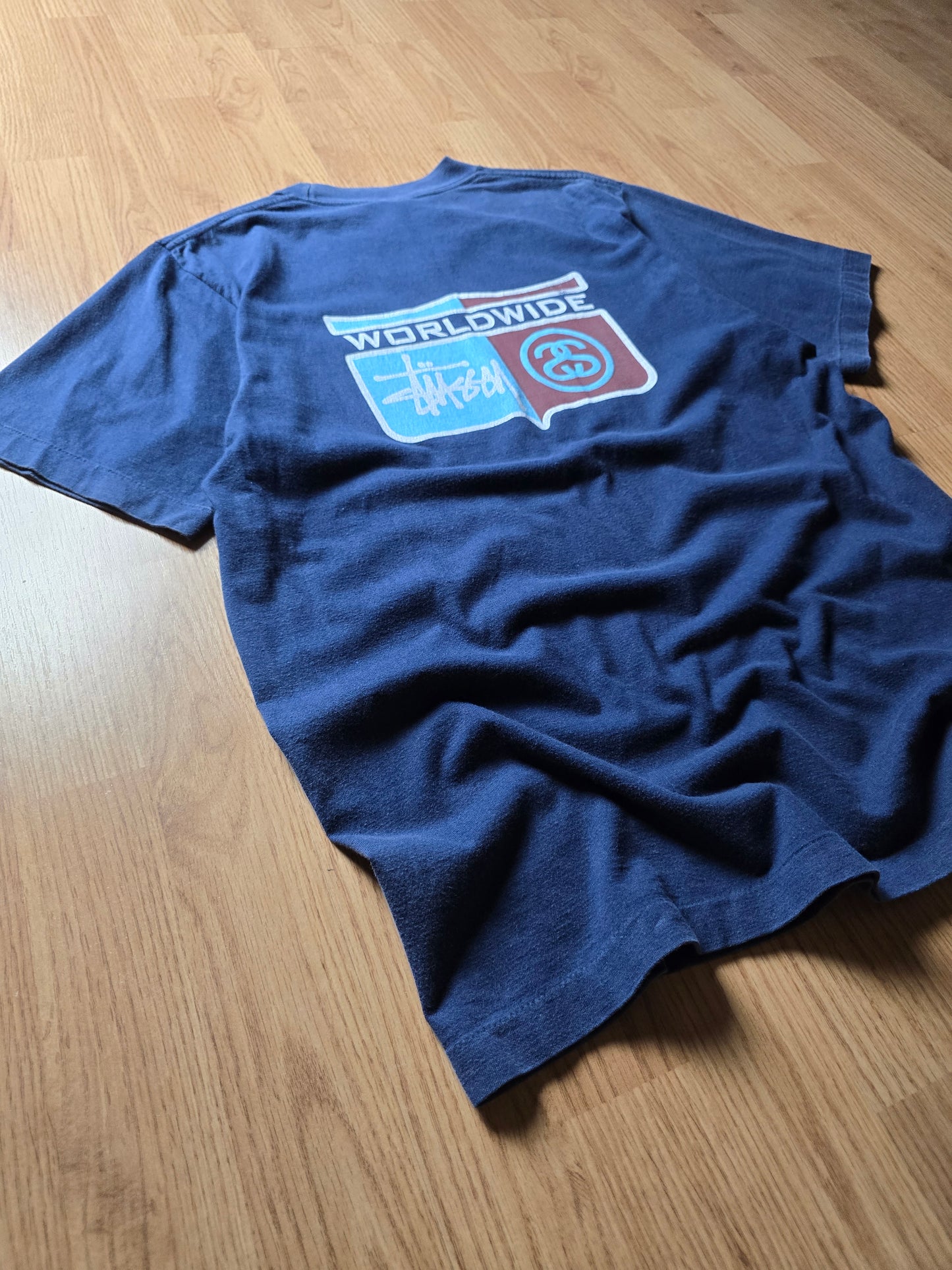 Vintage 90s Stussy Worldwide Single Stitch T-shirt (M)