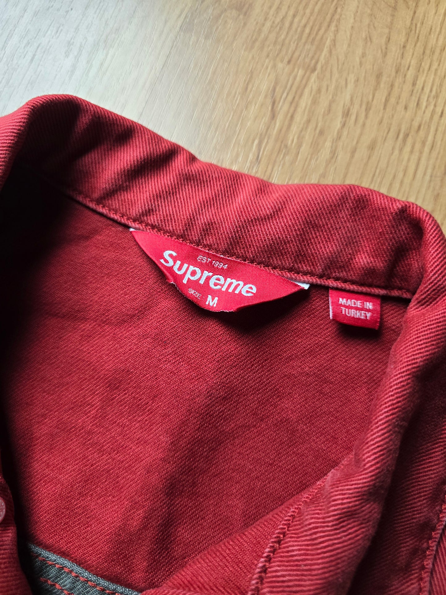Supreme 2-Tone Paneled Denim Jacket (M)
