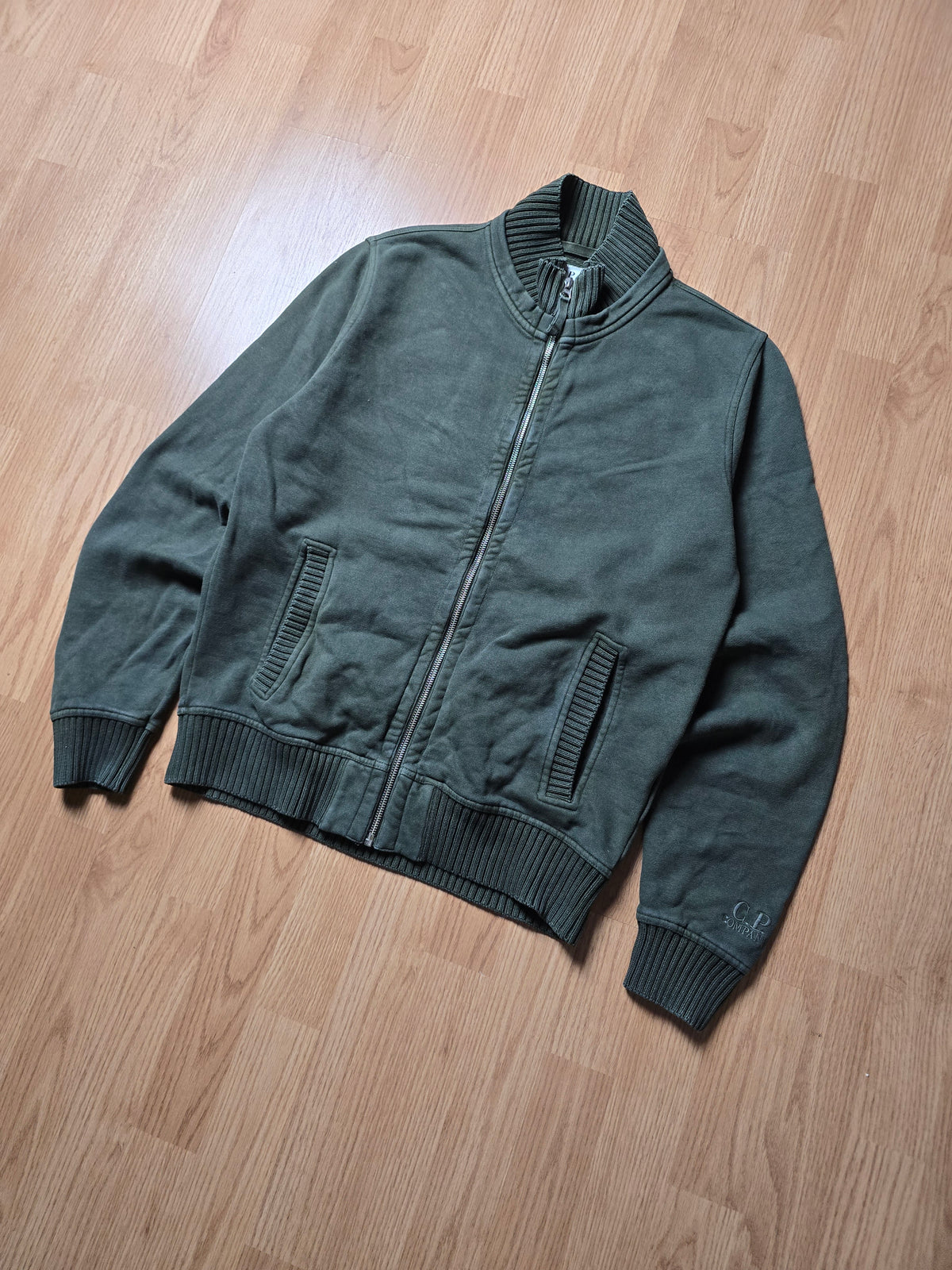 Vintage C.P. Company Embroidered Zip Sweatshirt (M)