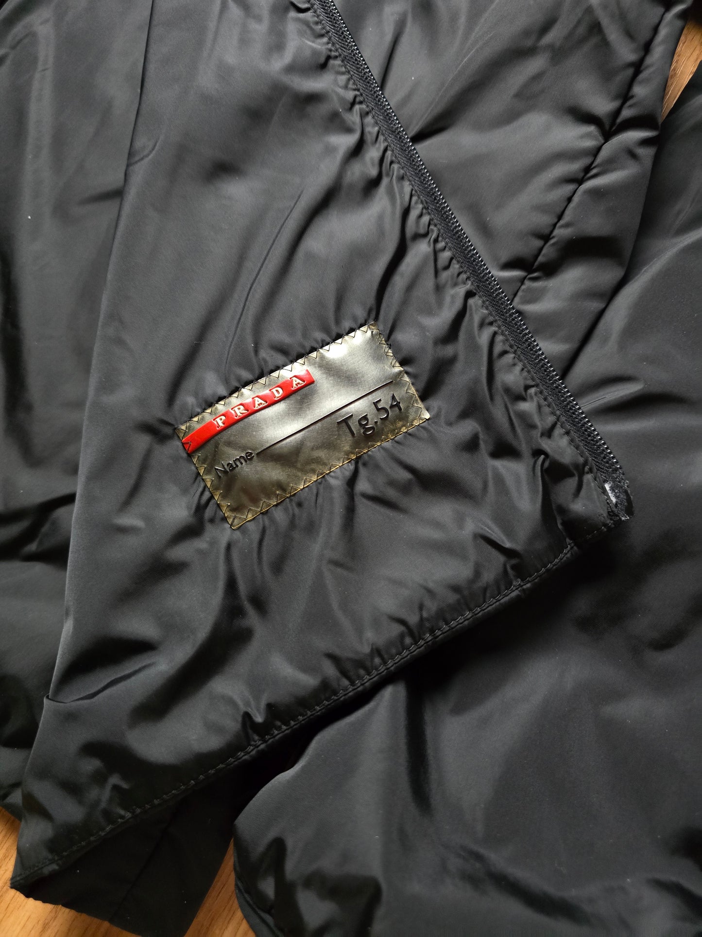 00s Prada Sport Padded Bomber Jacket (L)