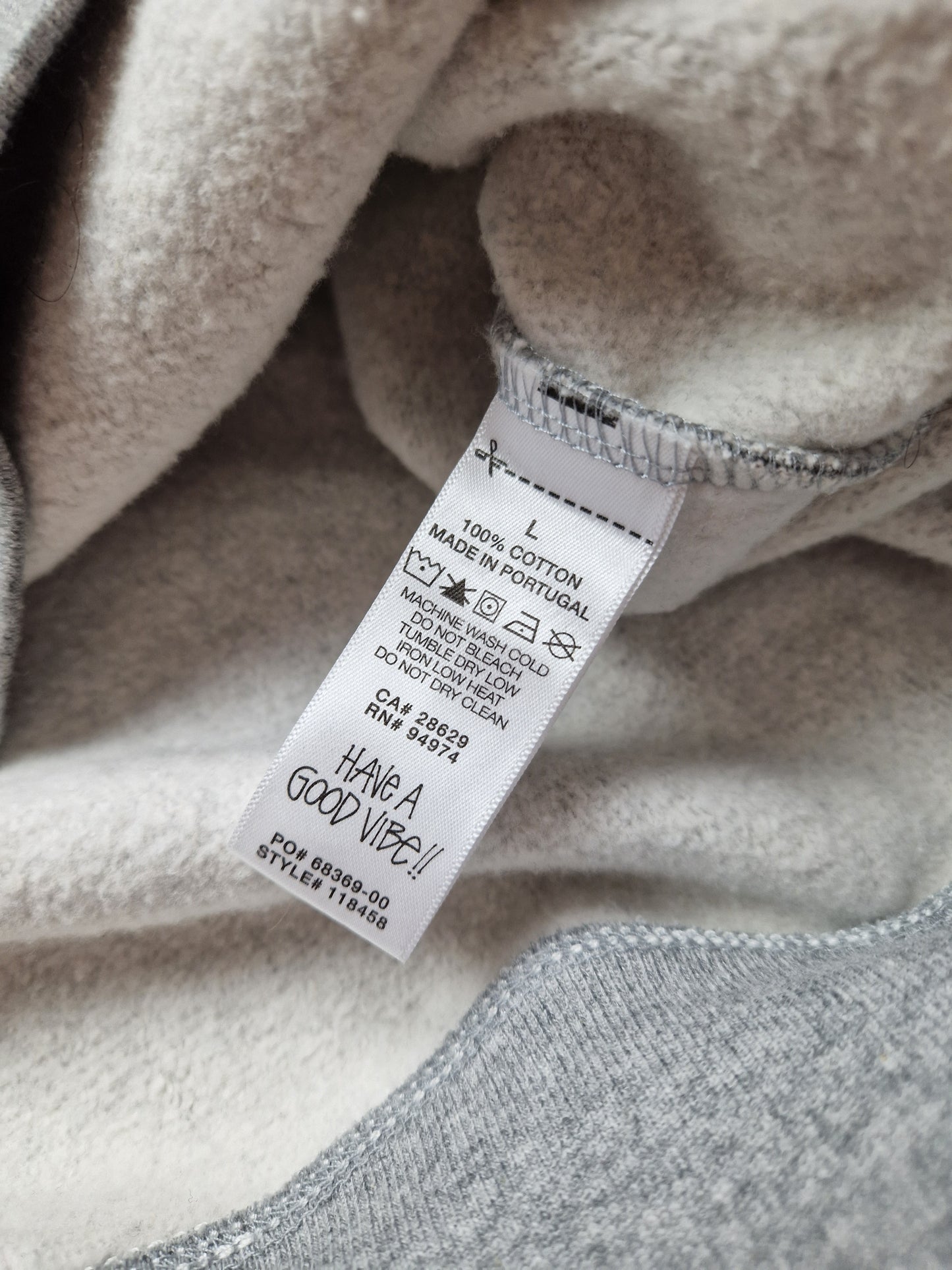 Stussy Contrast Stitch Label Crew Sweatshirt (L)