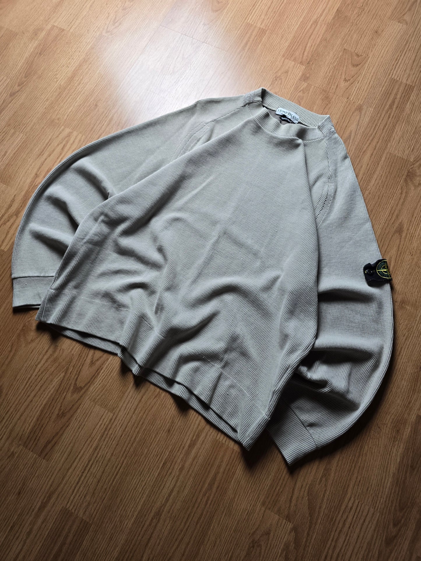 Vintage Stone Island 2001 Ribbed Cotton Sweater (XL)