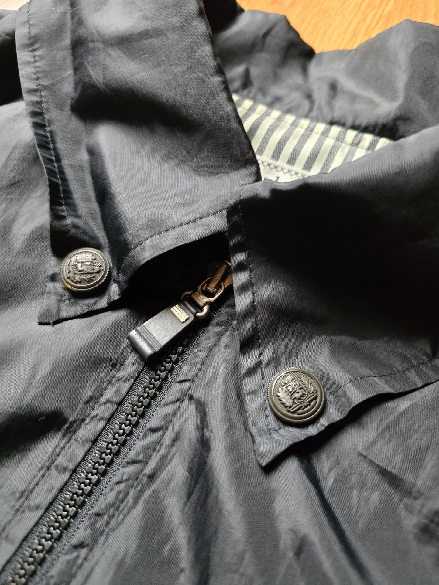 90s Burberry Nylon Harrington Jacket (L)