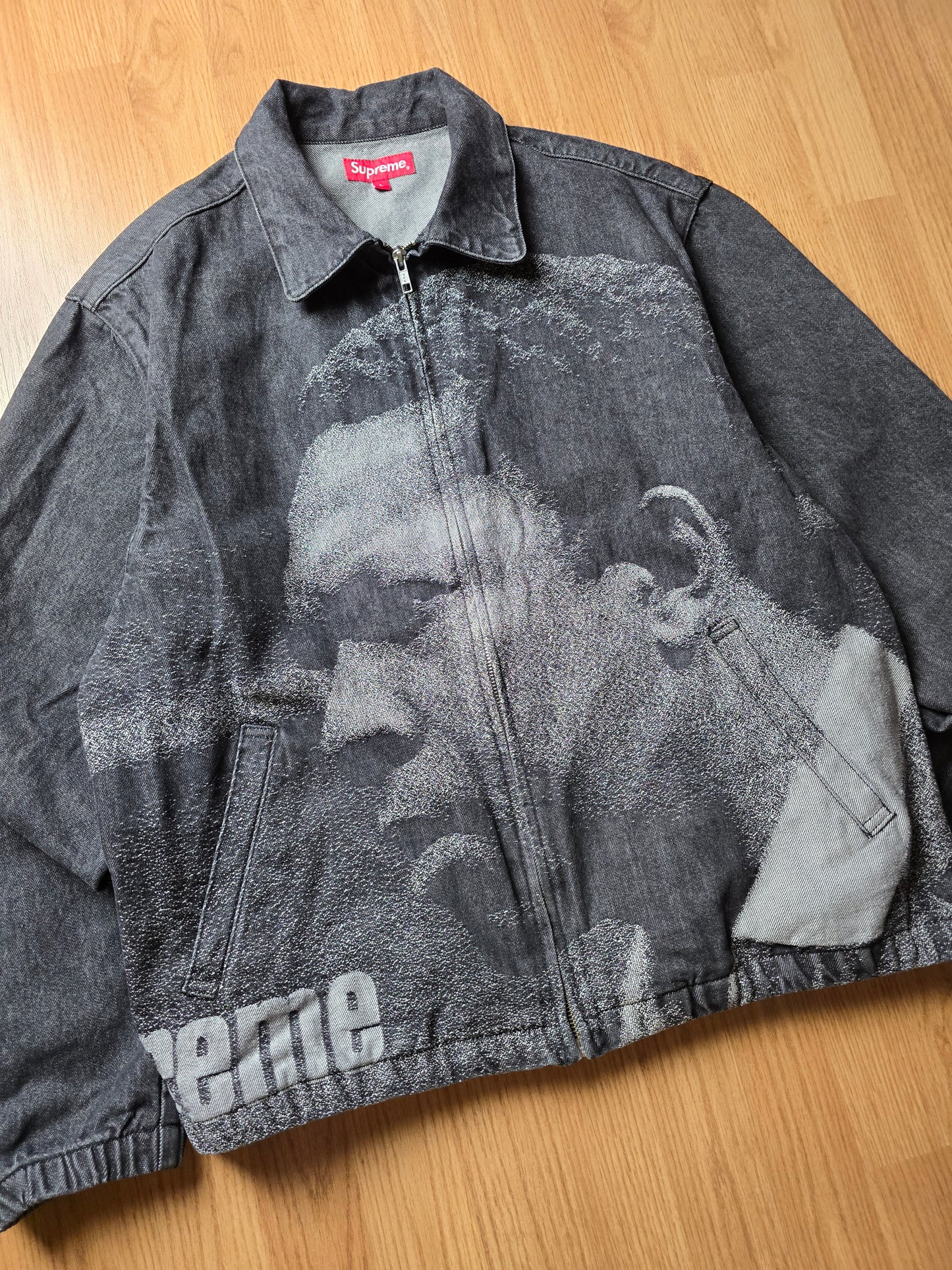 Supreme John Coltrane 'A Love Supreme' Denim Harrington Jacket (L)