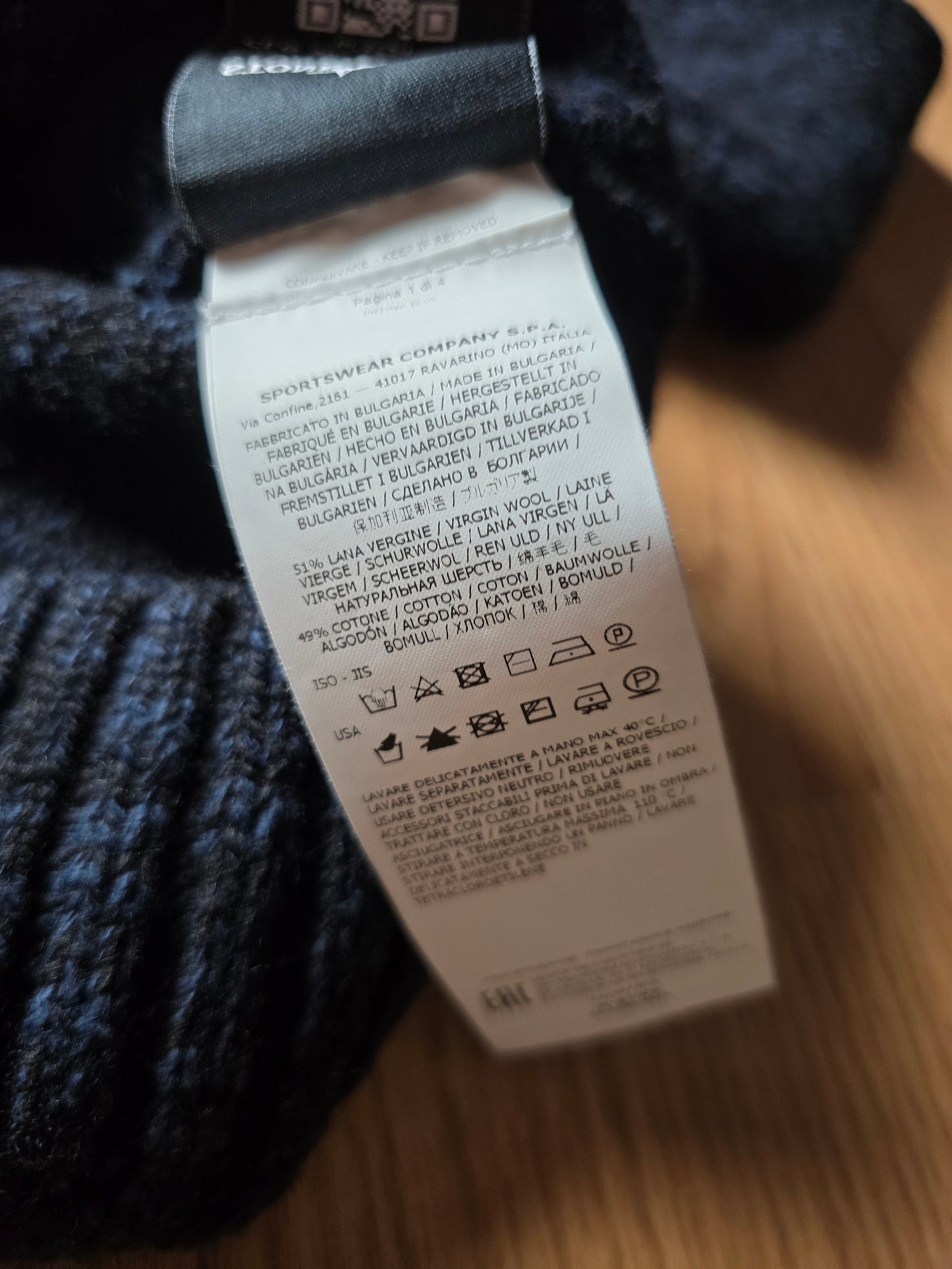 Stone Island Wool Blend Chunky Knit Button Cardigan (S)
