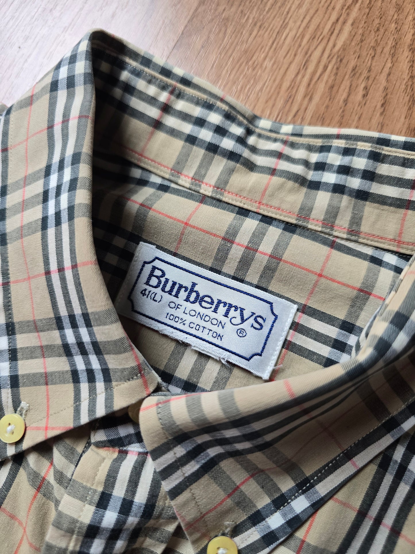 Vintage Burberry SS Nova Check Flannel Shirt (L)