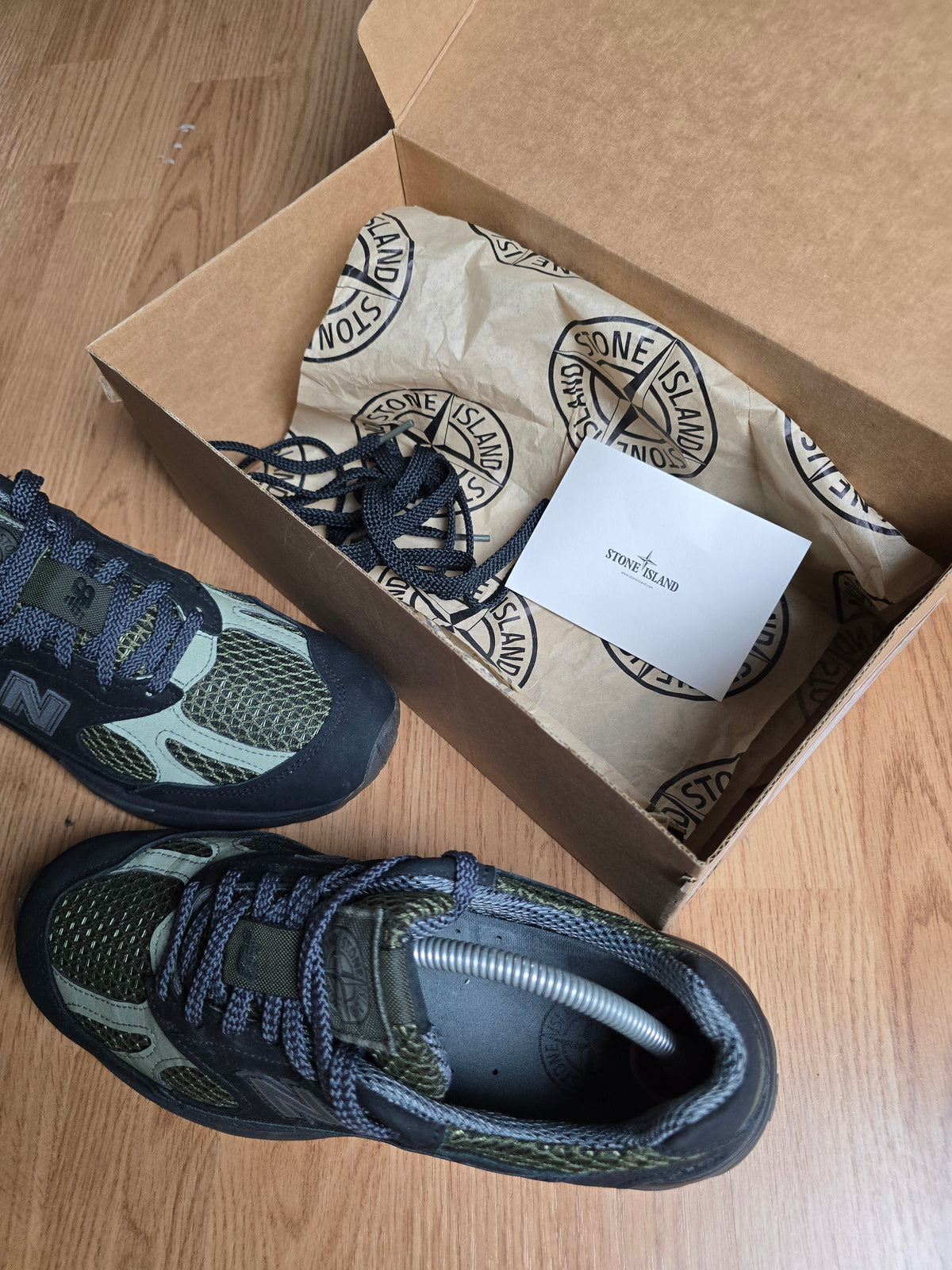 Stone Island x New Balance 991V2 Black Olive (UK8)