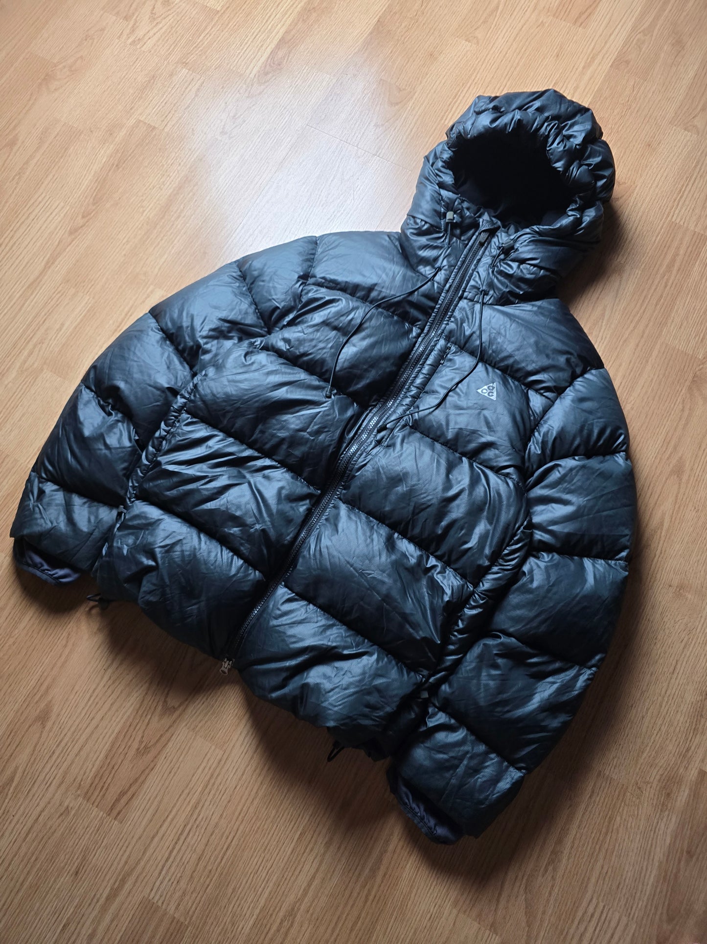 RARE 00s Nike ACG Technical 800 Down Hooded Puffer Jacket (L)