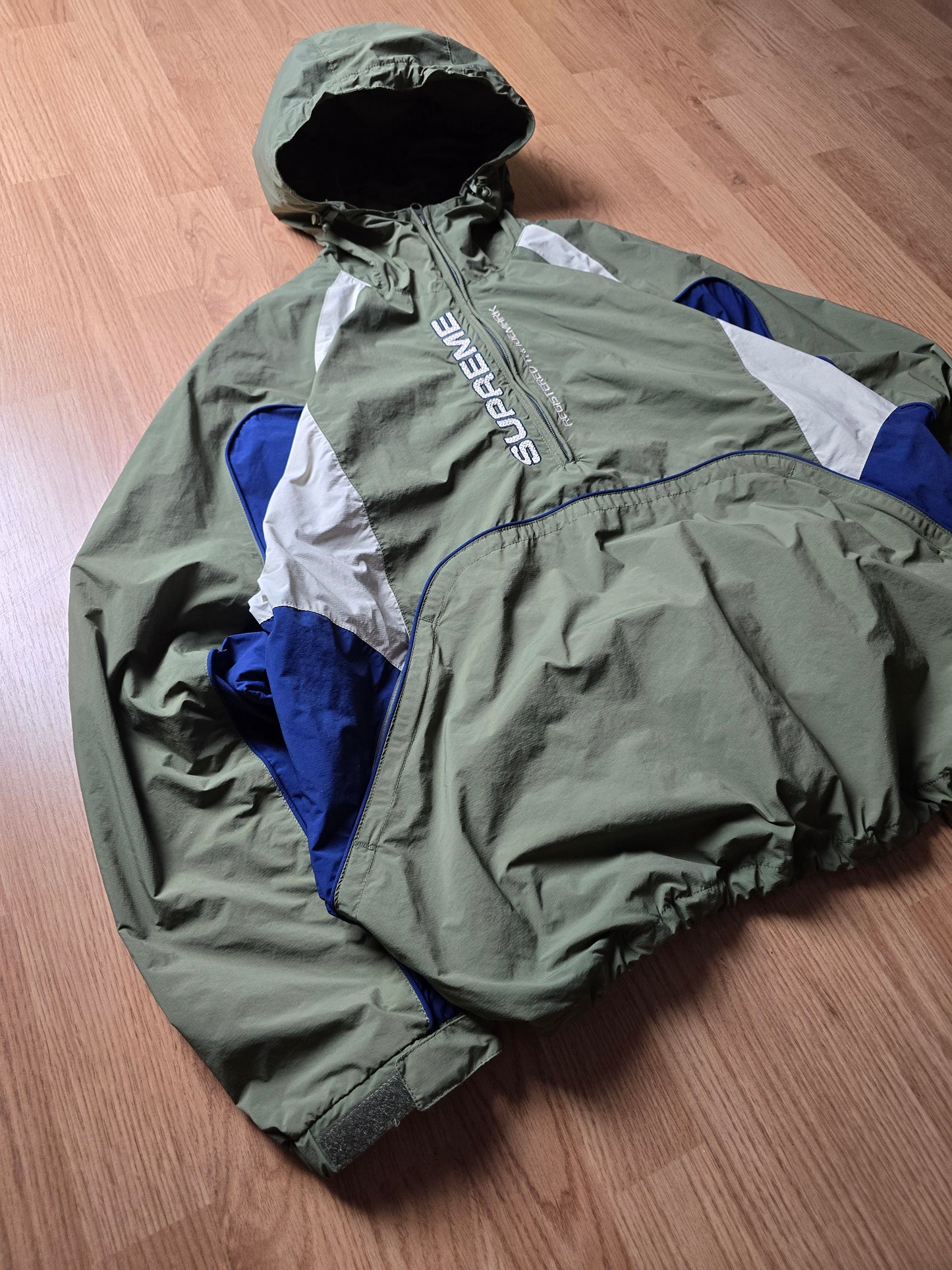 Supreme Panelled Half Zip Pullover Jacket (L)