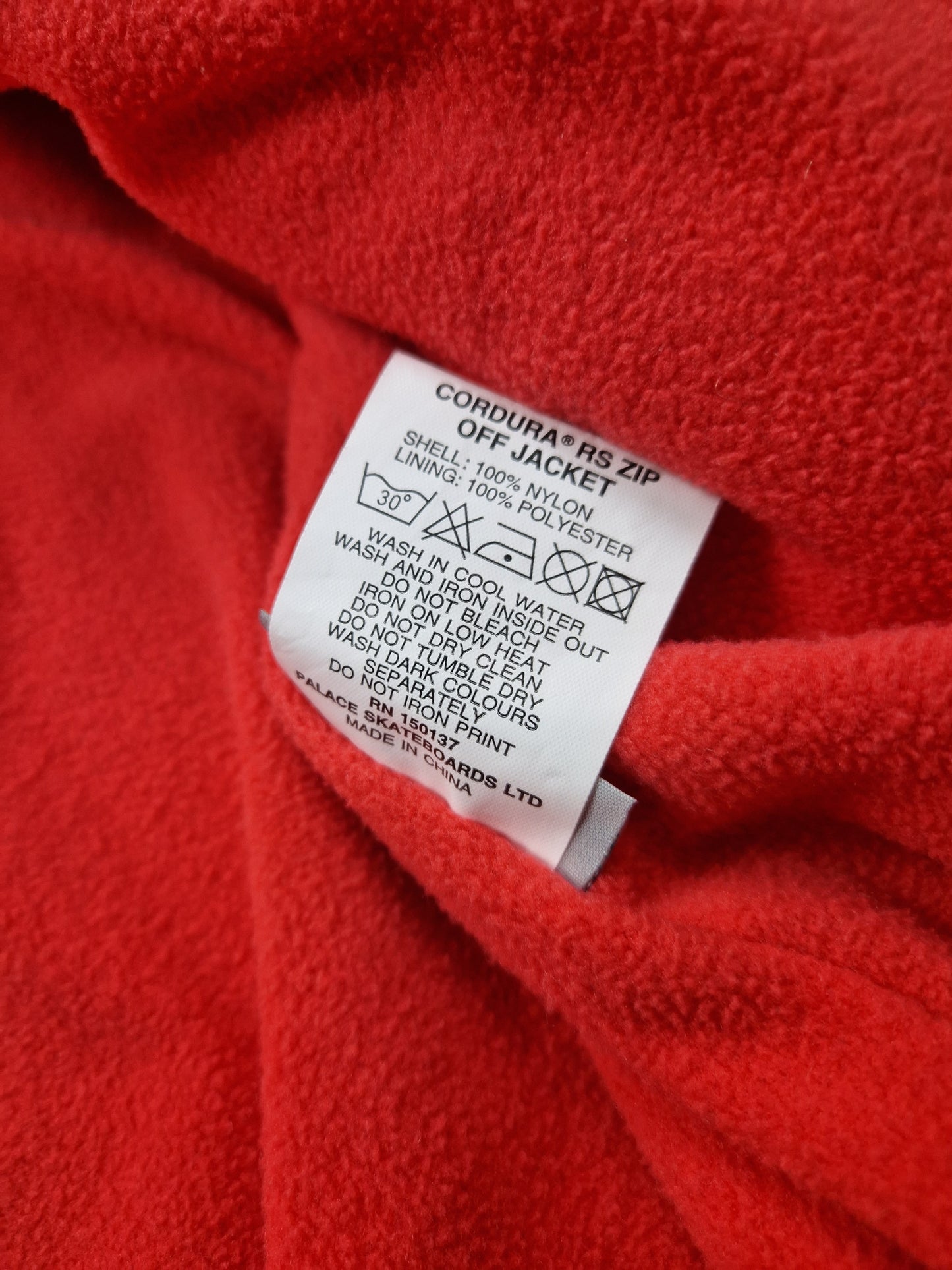Palace Cordura RS Zip Off Gilet Jacket (L)