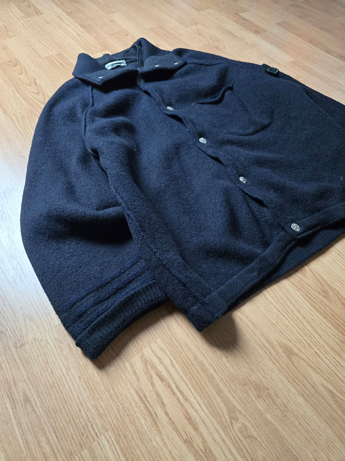 RARE Stone Island AW99 Heavyweight Wool Coat With Removable Dutch Rope Liner (XL)