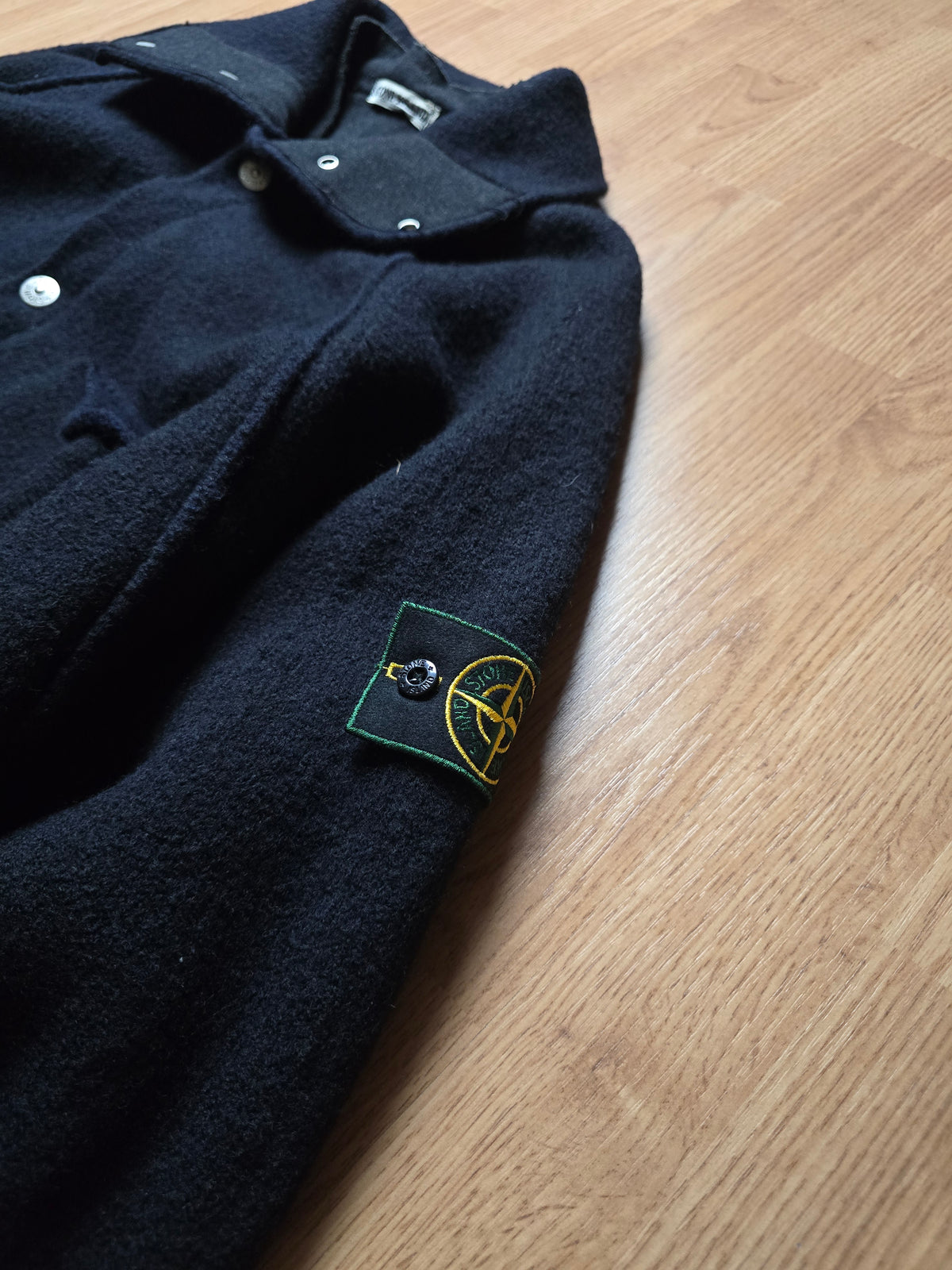 RARE Stone Island AW99 Heavyweight Wool Coat With Removable Dutch Rope Liner (XL)