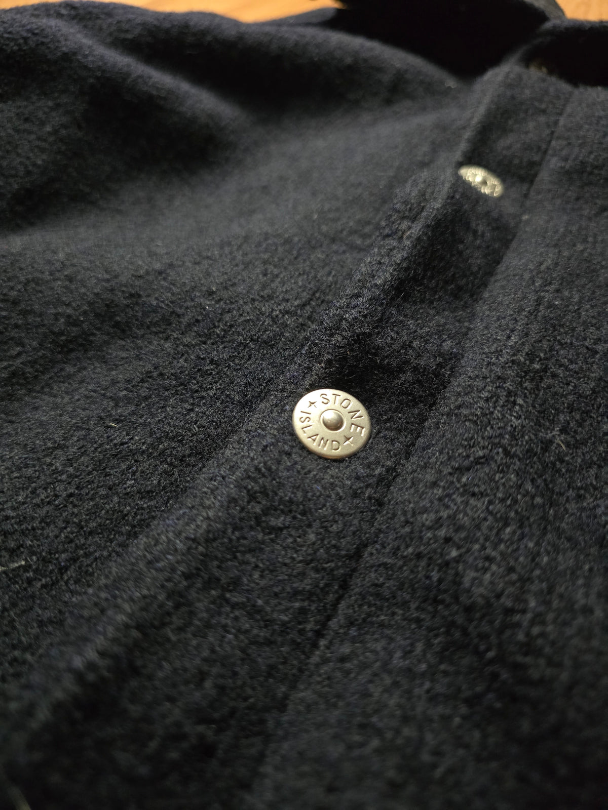 RARE Stone Island AW99 Heavyweight Wool Coat With Removable Dutch Rope Liner (XL)
