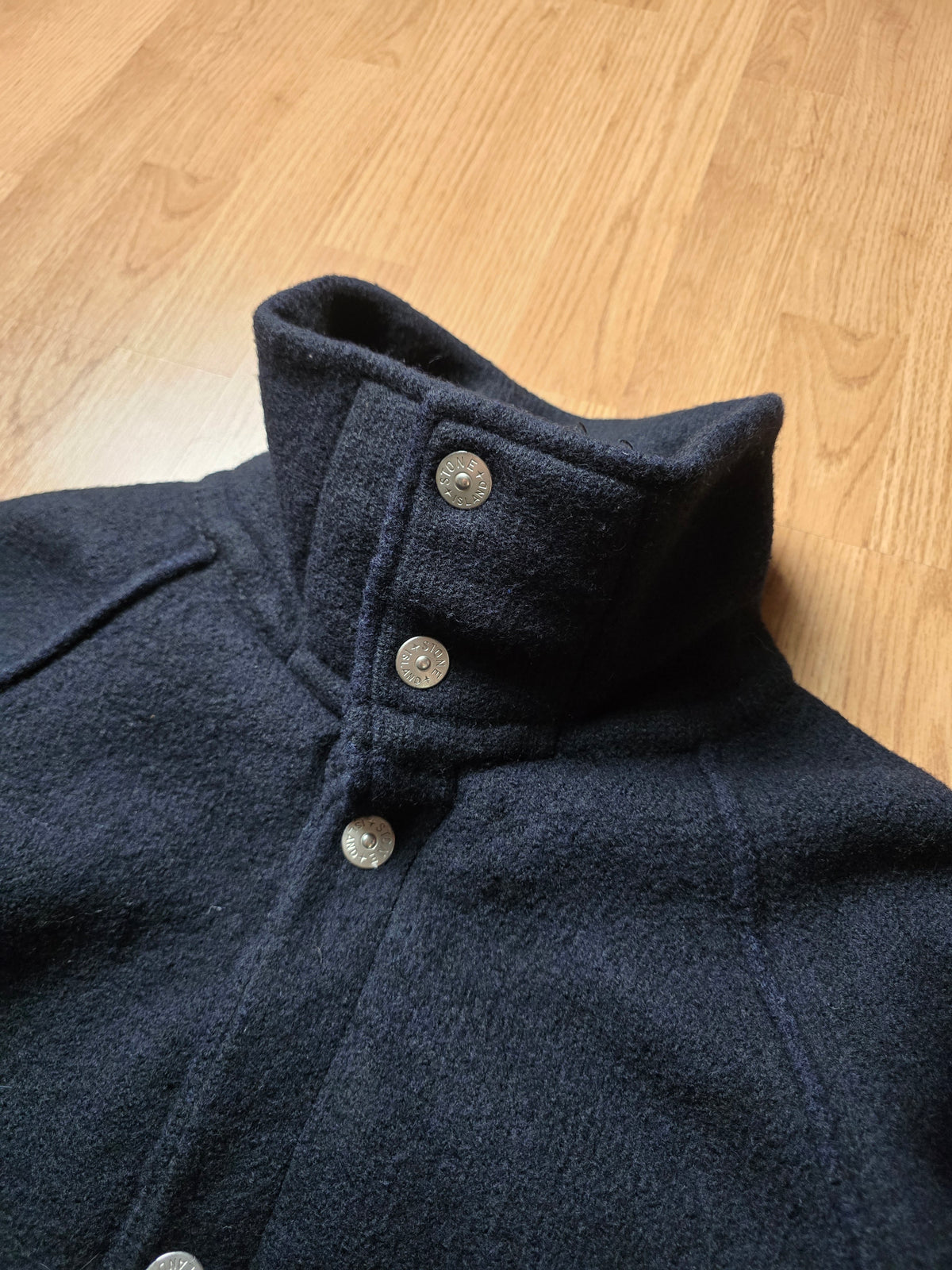 RARE Stone Island AW99 Heavyweight Wool Coat With Removable Dutch Rope Liner (XL)