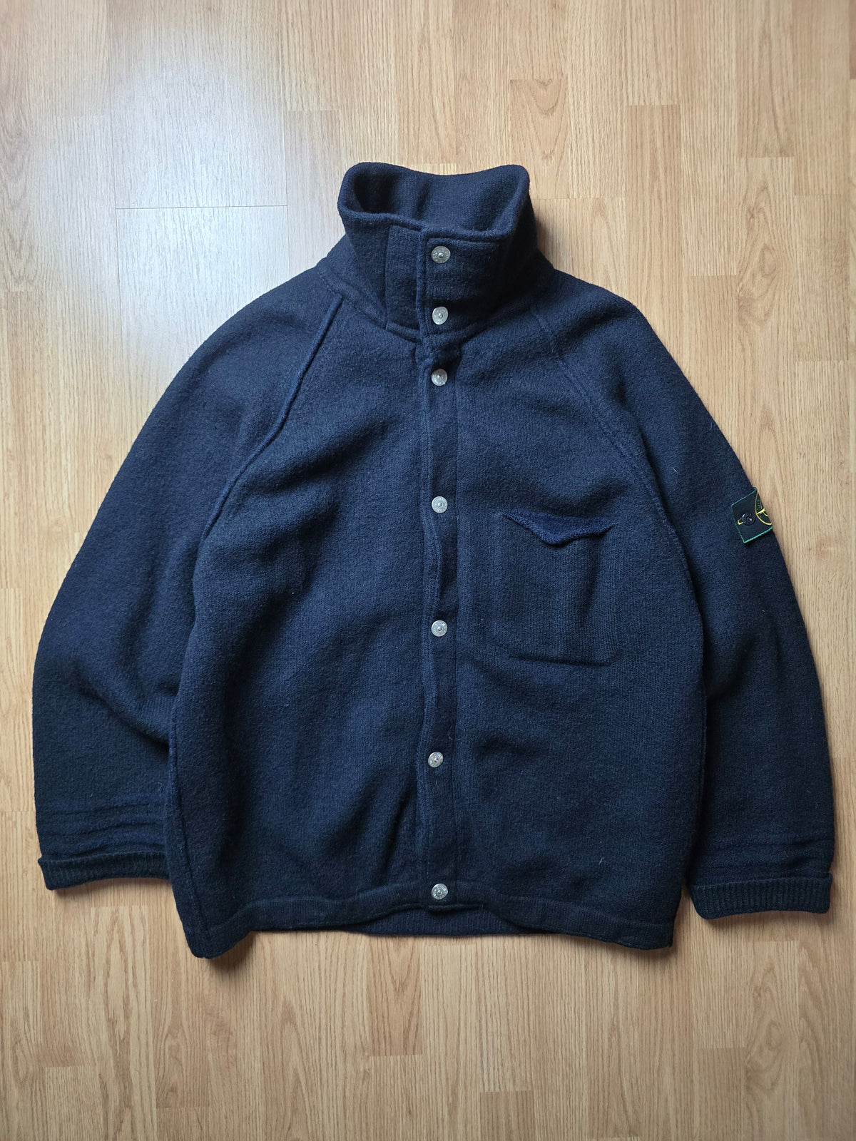 RARE Stone Island AW99 Heavyweight Wool Coat With Removable Dutch Rope Liner (XL)