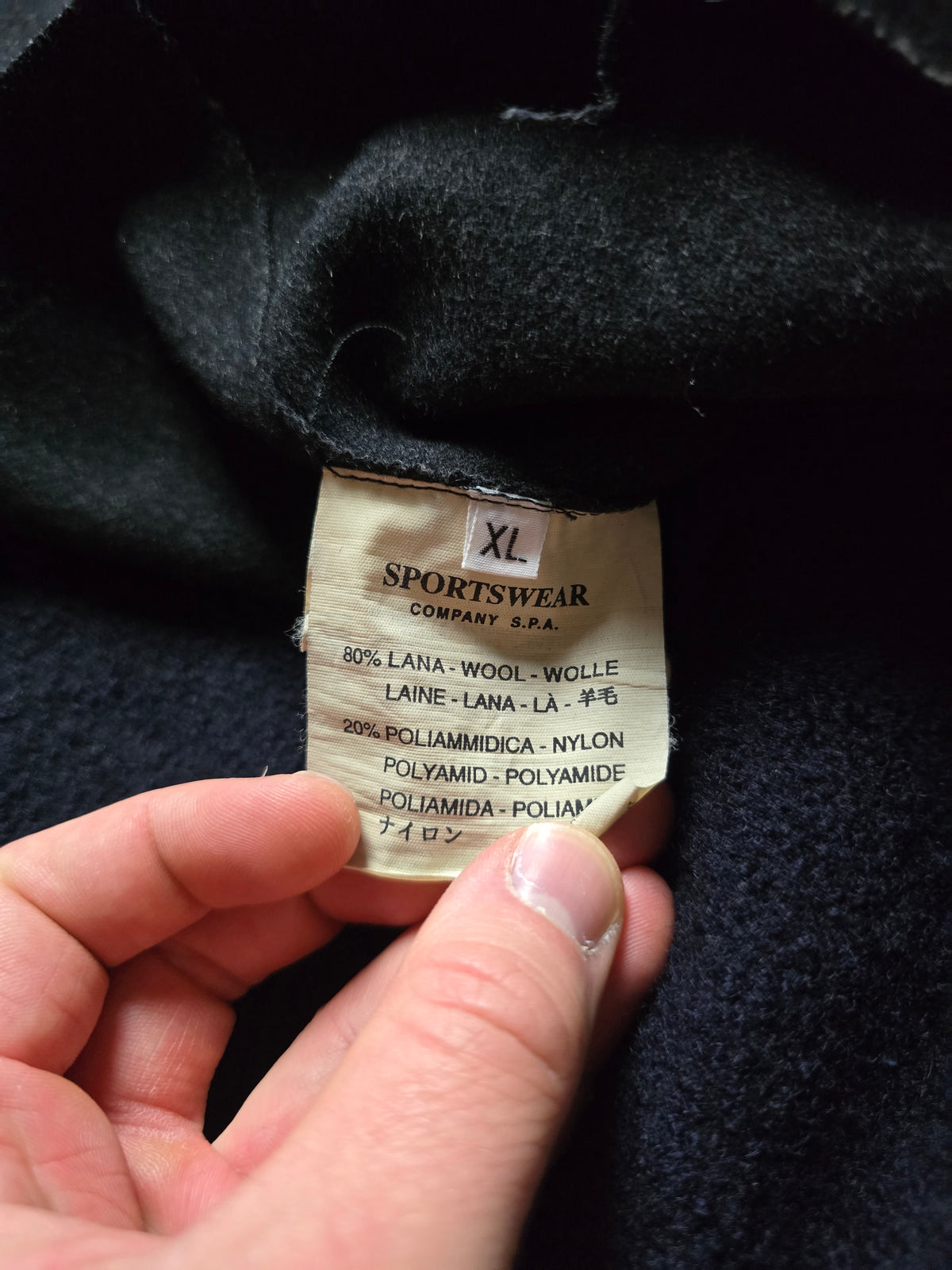 RARE Stone Island AW99 Heavyweight Wool Coat With Removable Dutch Rope Liner (XL)