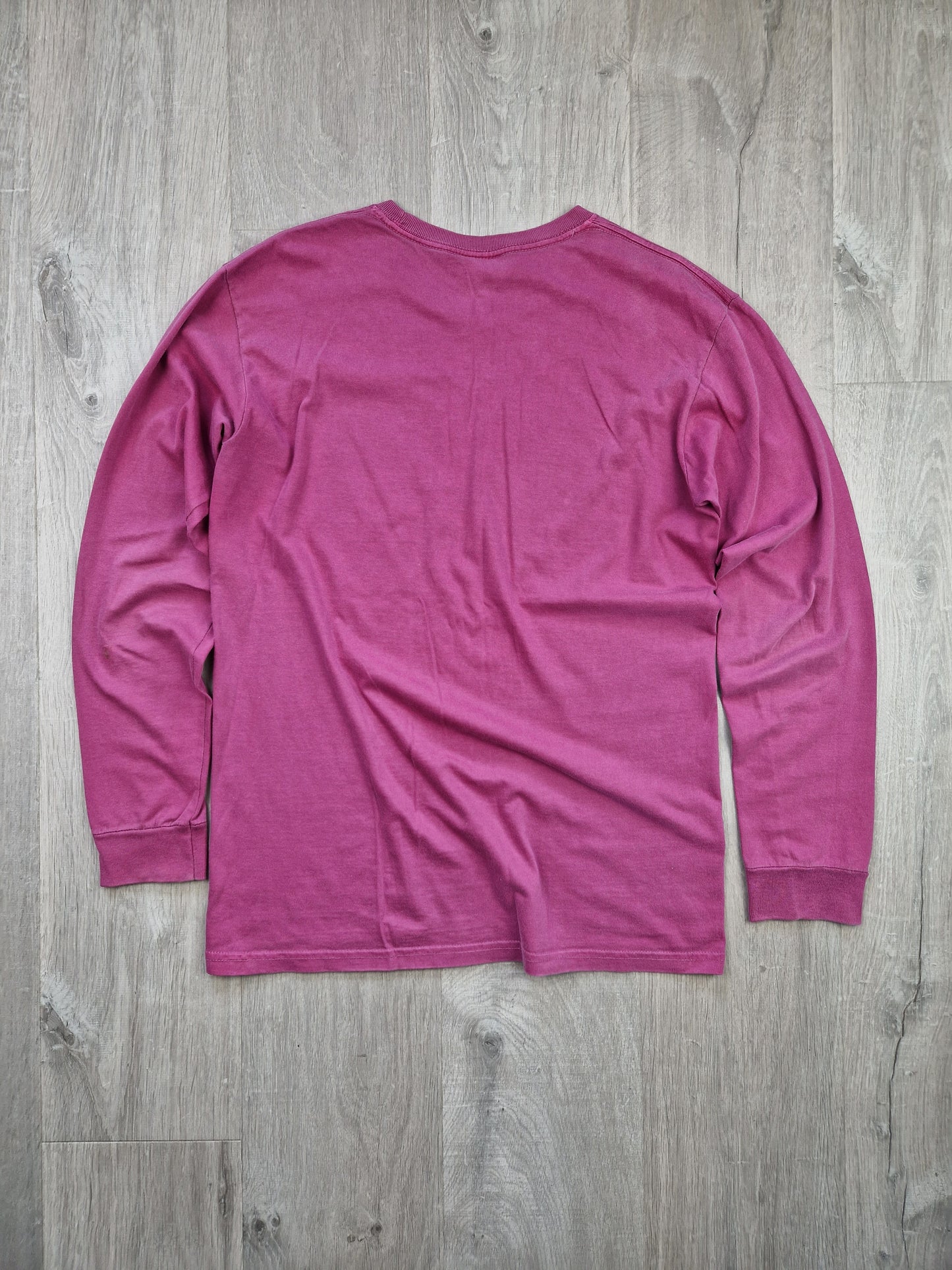 Stussy long sleeve over dyed tee (M)