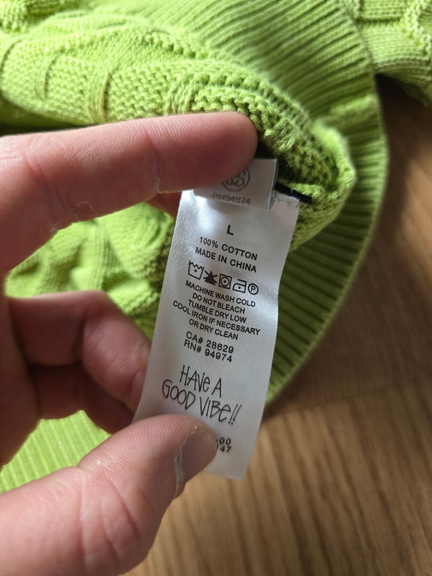 Stussy S Strand Knit Sweater (L)