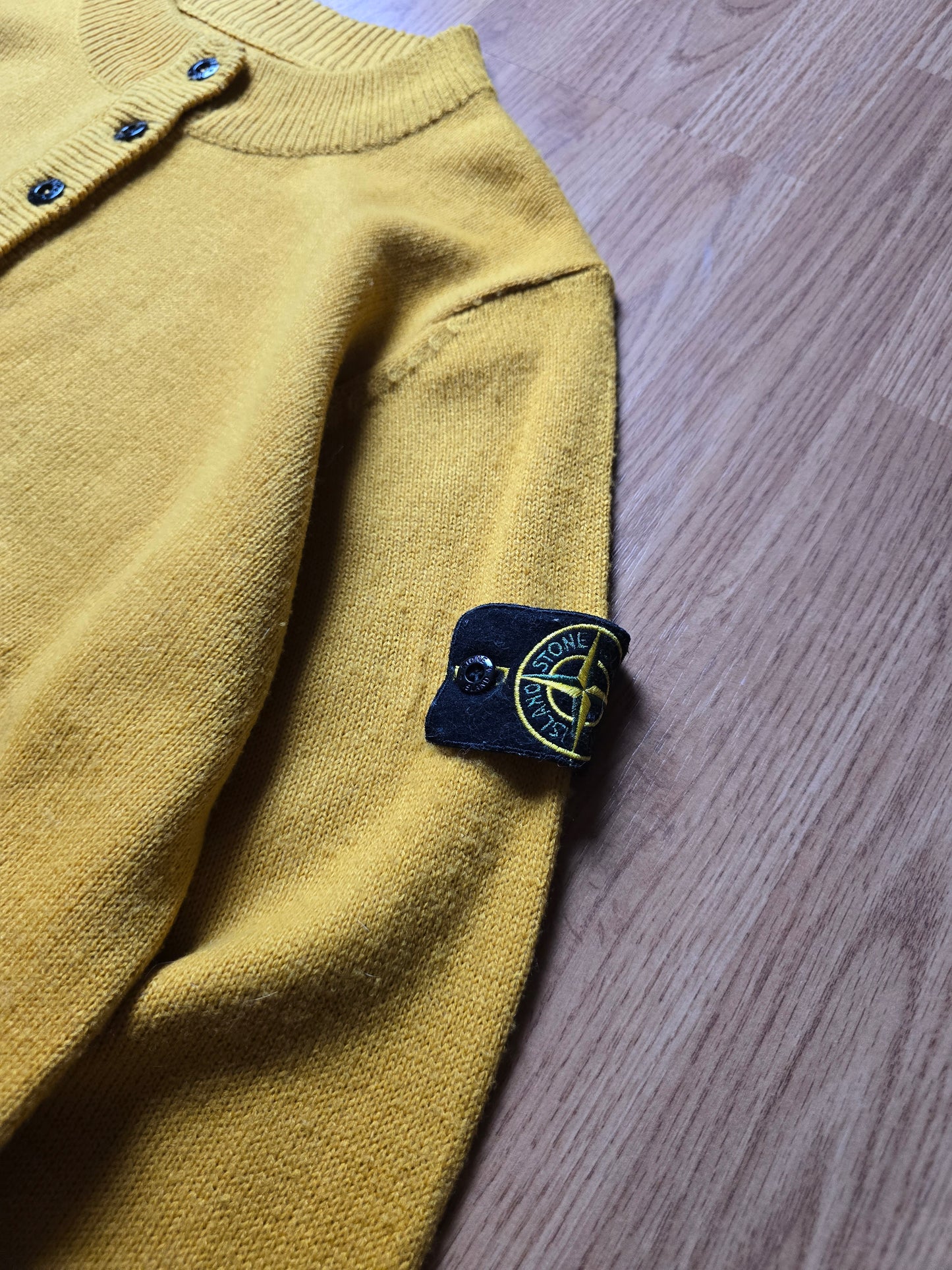 Vintage Stone Island 1/4 Button Knit Sweater (M)