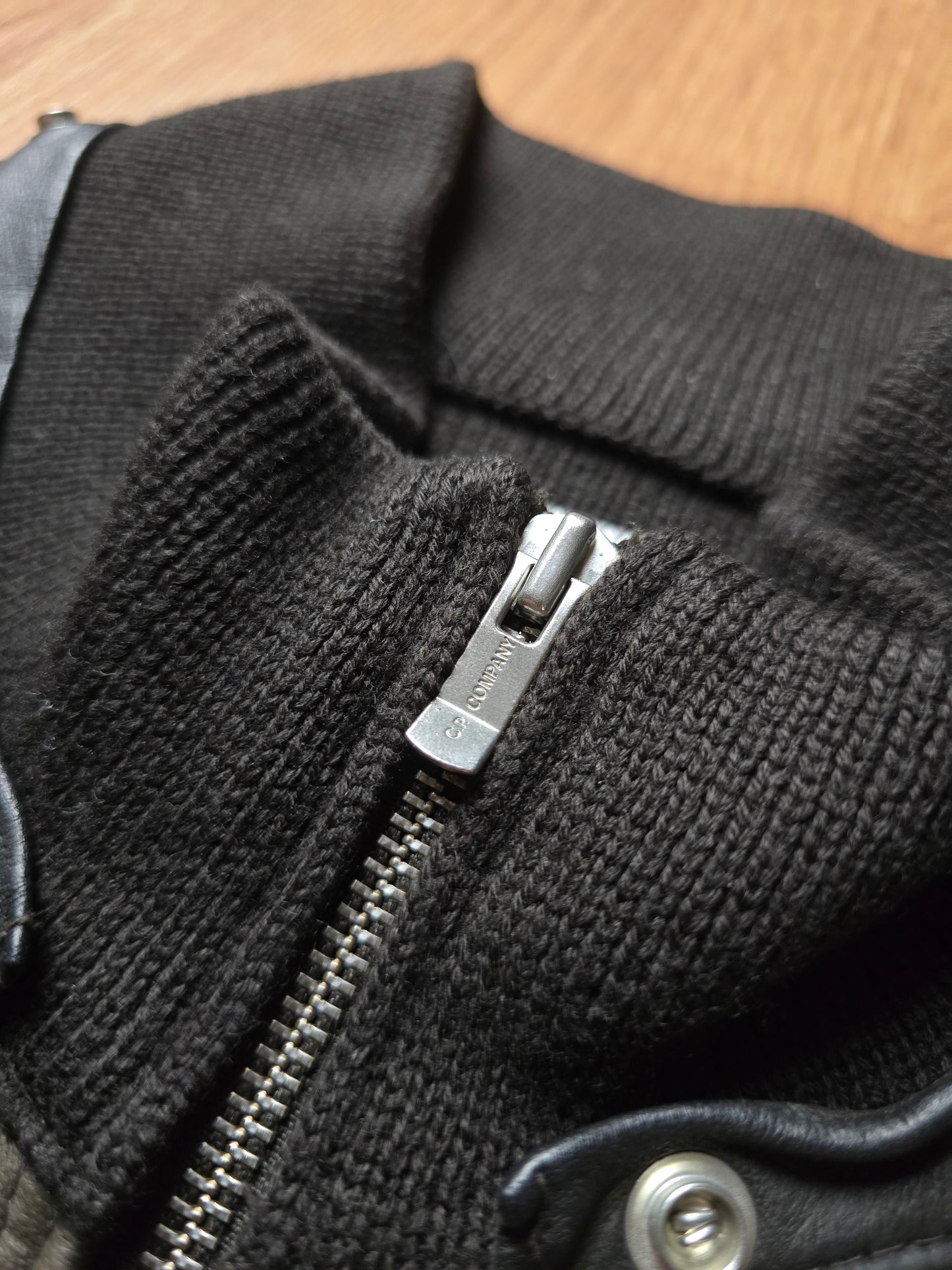 C.P. Company AW06 Leather & Wool Hybrid Jacket (M)