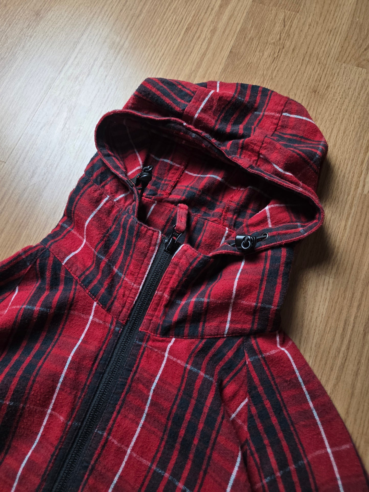 00s Stussy Plaid Zip Up Lightweight Cotton Jacket (M)